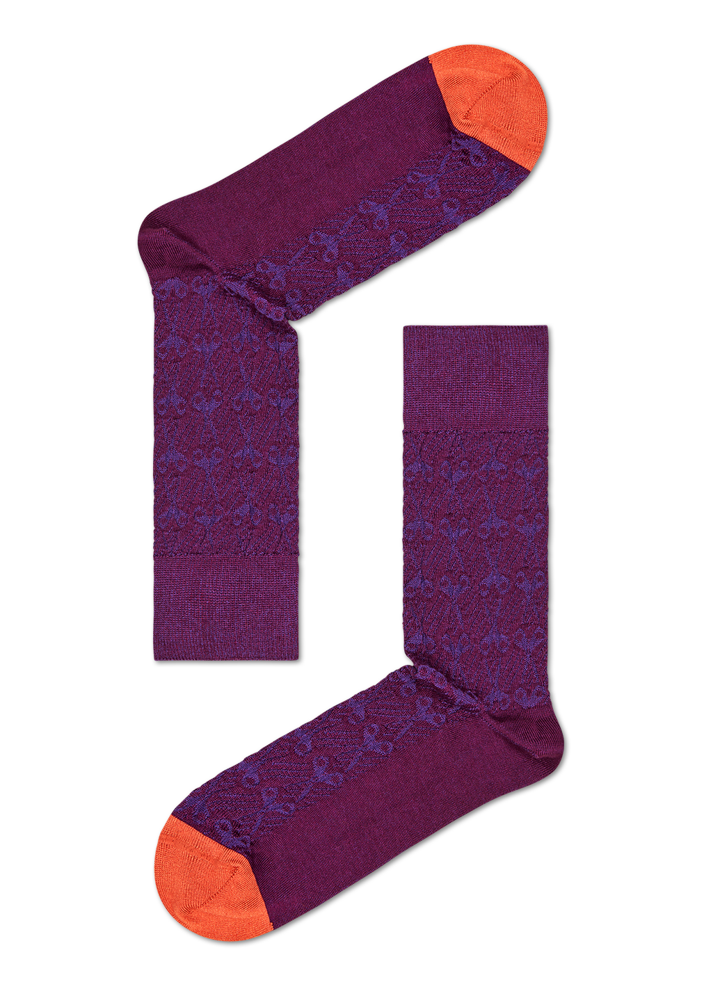 Scissors Suit Sock, Purple | Dressed | Happy Socks