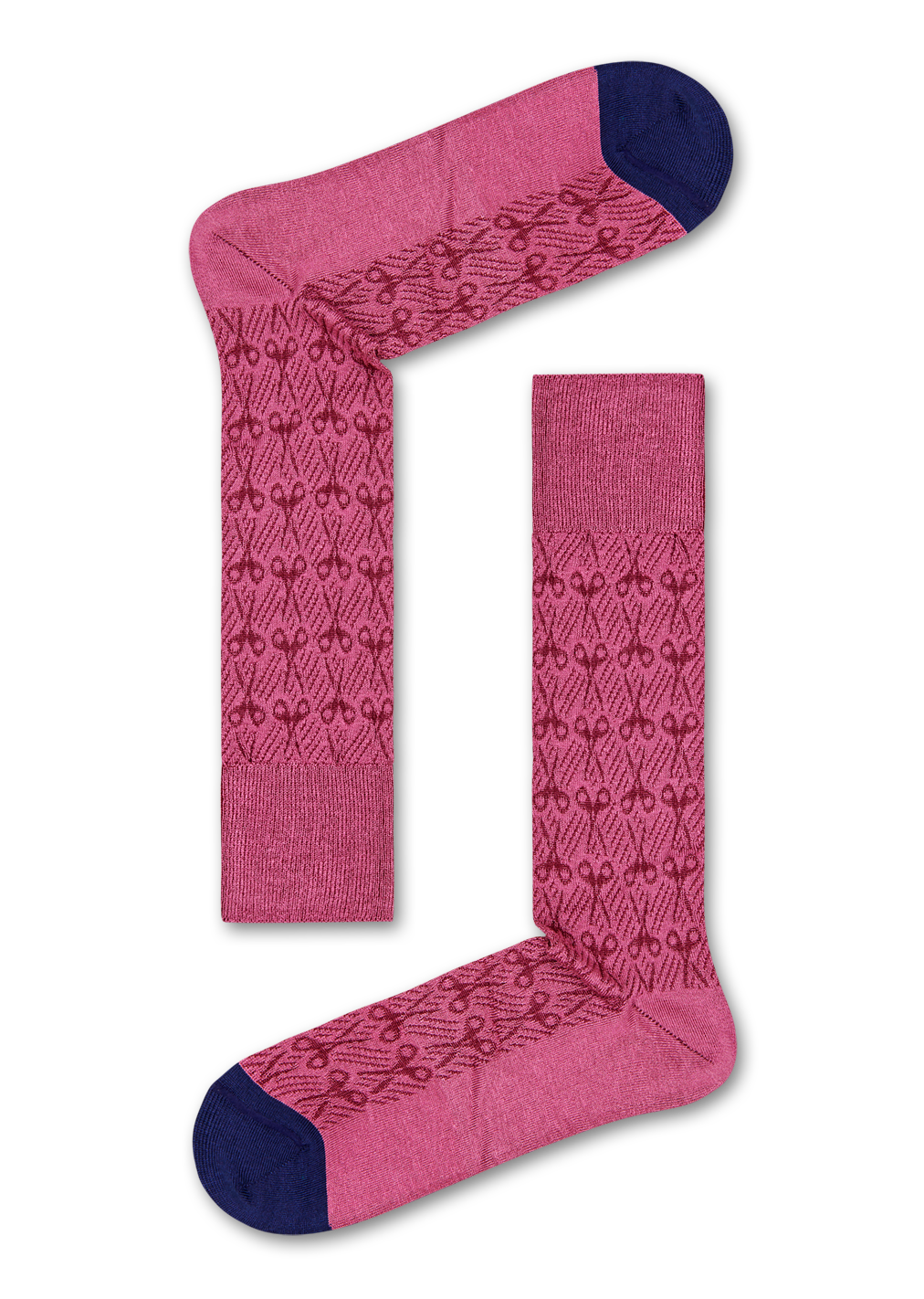 Pink suit socks: Scissors - Dressed | Happy Socks