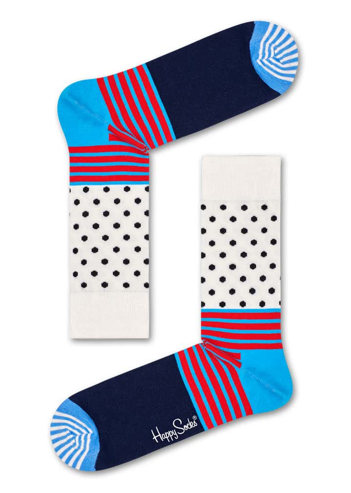 Stripe And Dot Sock