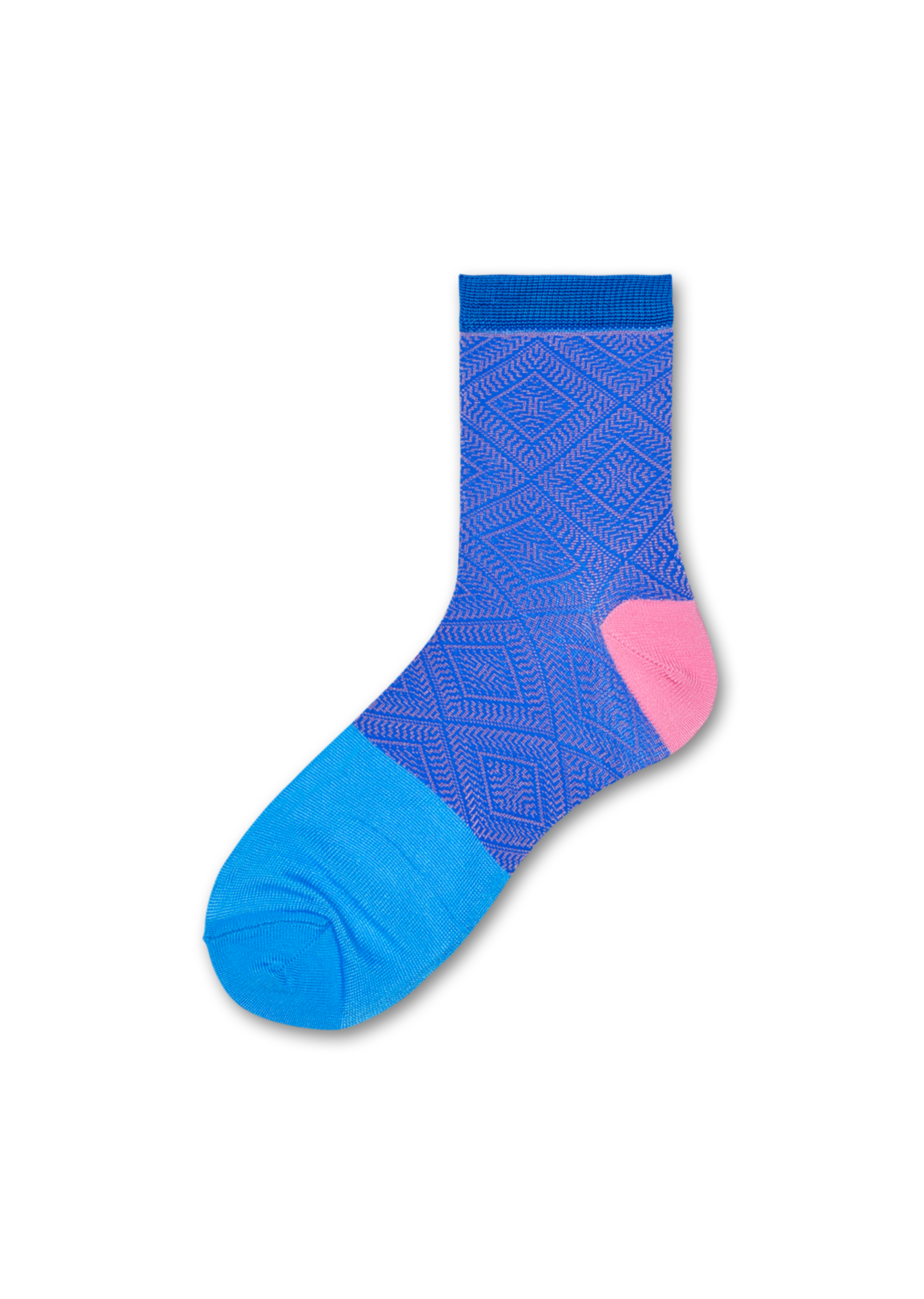 Women’s Ankle Socks: Jill - Blue Pink | Hysteria