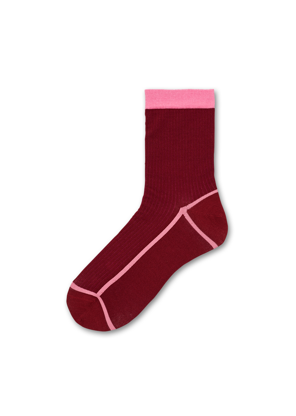 Burgundy Ankle socks: Lily | Hysteria by Happy Socks