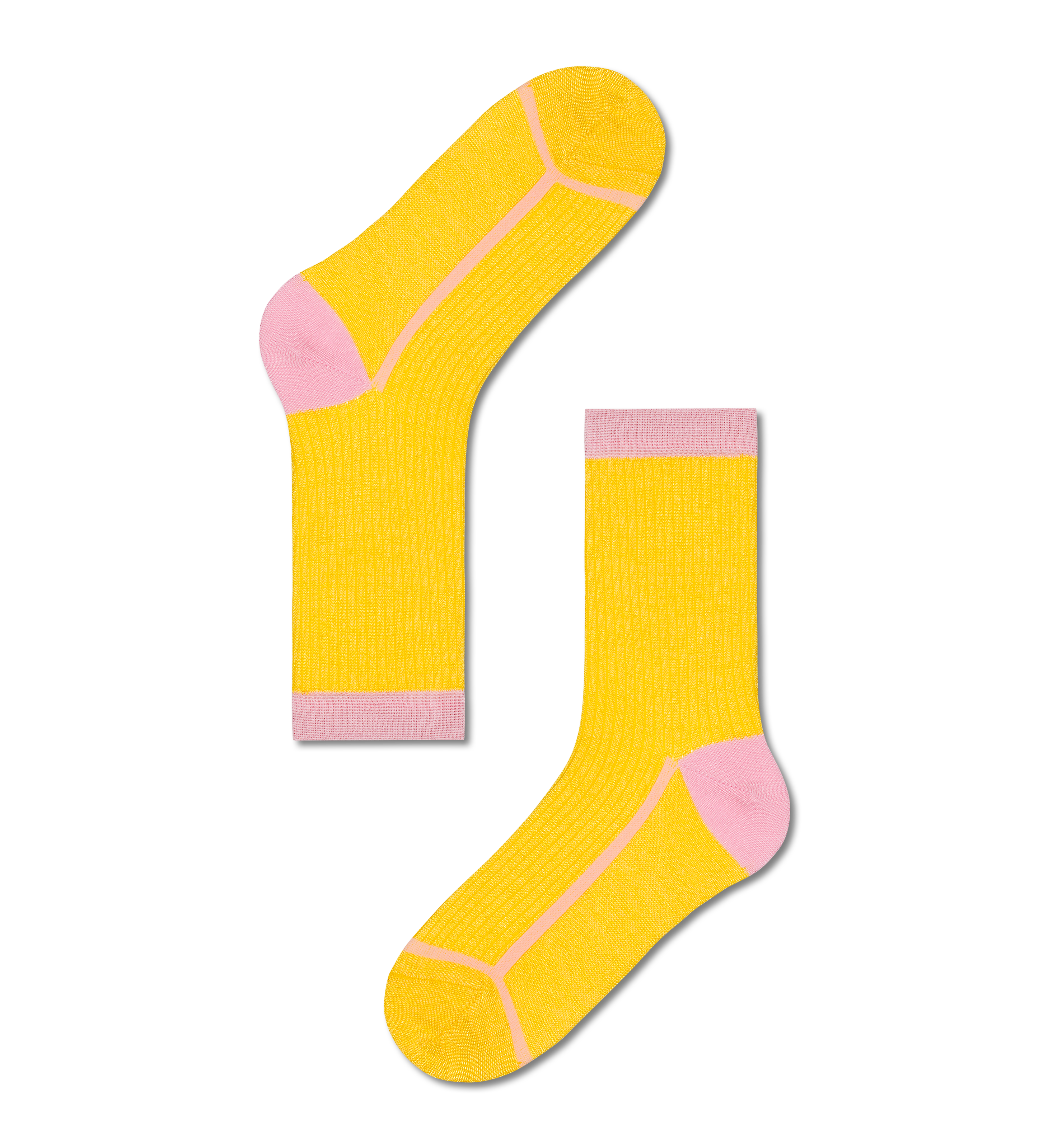 Yellow Liv Crew Sock | Hysteria