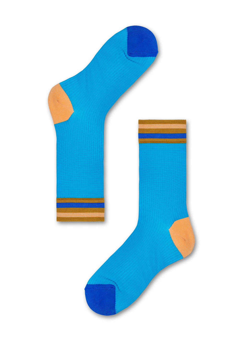 Lona Crew Socks, Blue Hysteria Happy Socks US