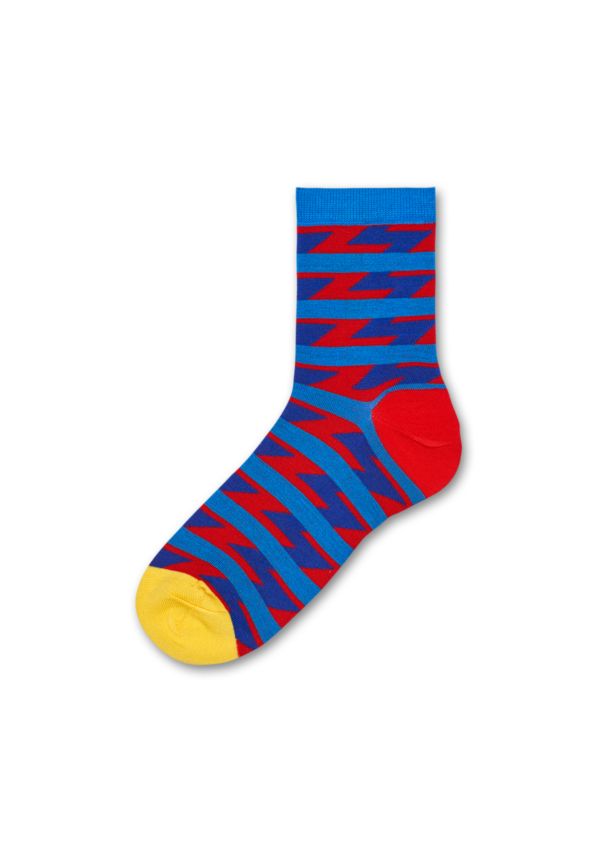 Happy Socks - Blue Talia Ankle Sock | Solid & Simple | Blue, Red