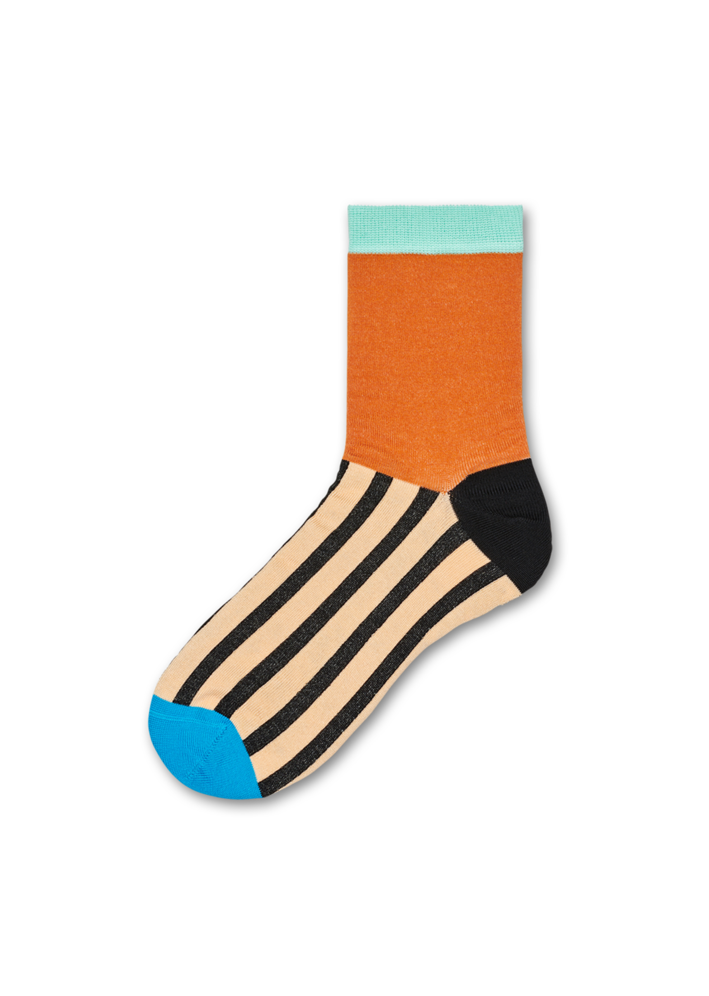 orange ankle socks: val | hysteria by happy socks