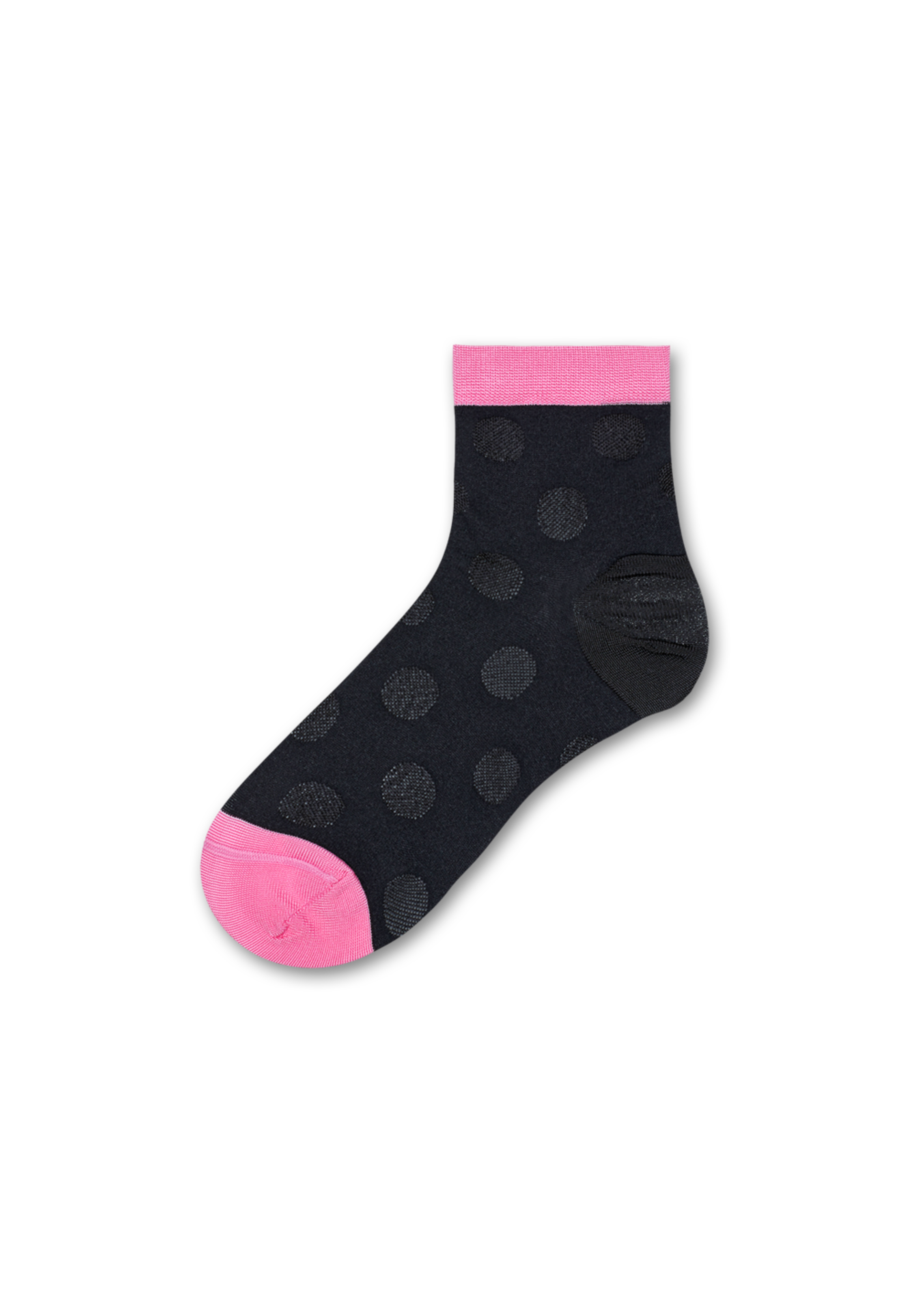 Women’s Ankle Socks: Viktoria - Black Pink | Hysteria