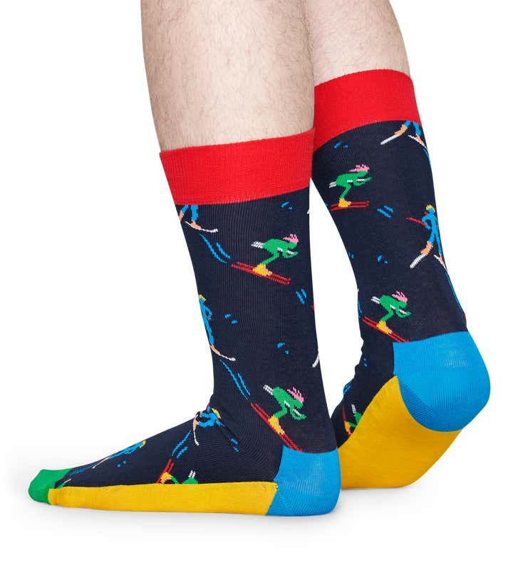 Happy Socks Patterned Blue Socks