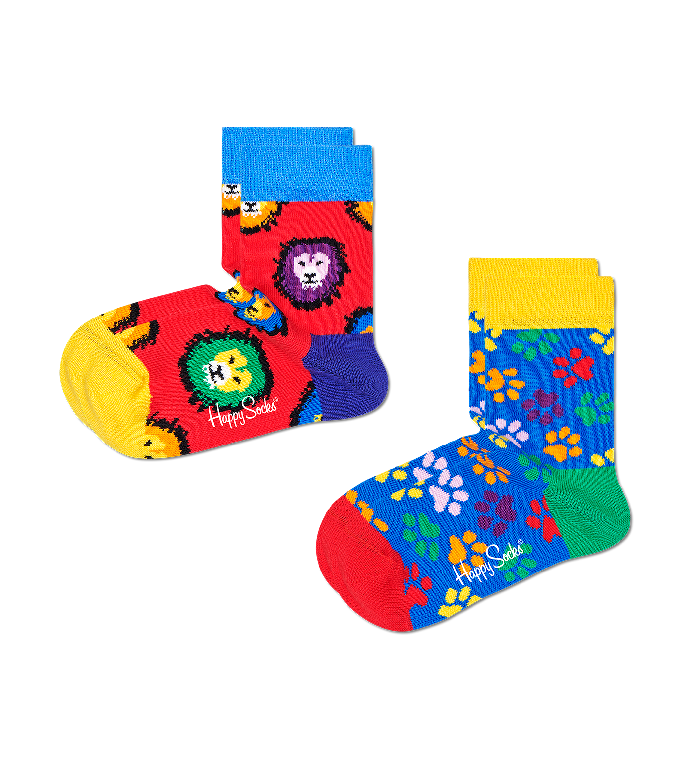 Kids 2-Pack Lion & Paw Sock