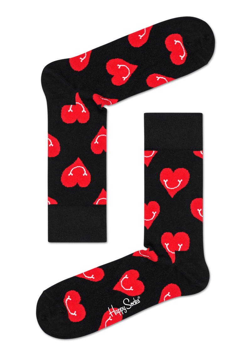Smiling Heart Sock | Love Socks for Valentine's Day