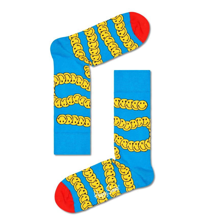 Blue Zen Smiley Sock | Happy Socks