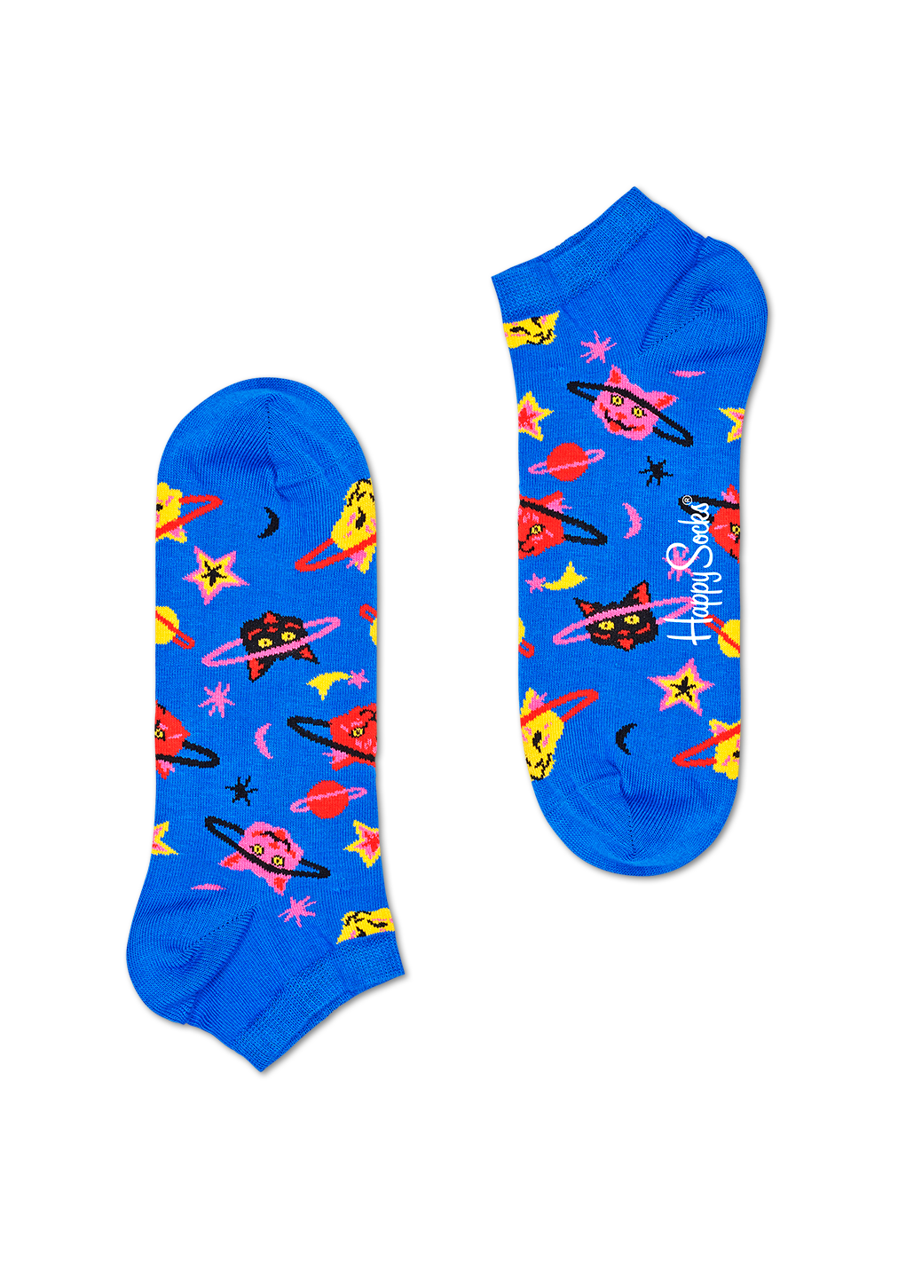 Blue Ankle Sock: Space Cat | Happy Socks