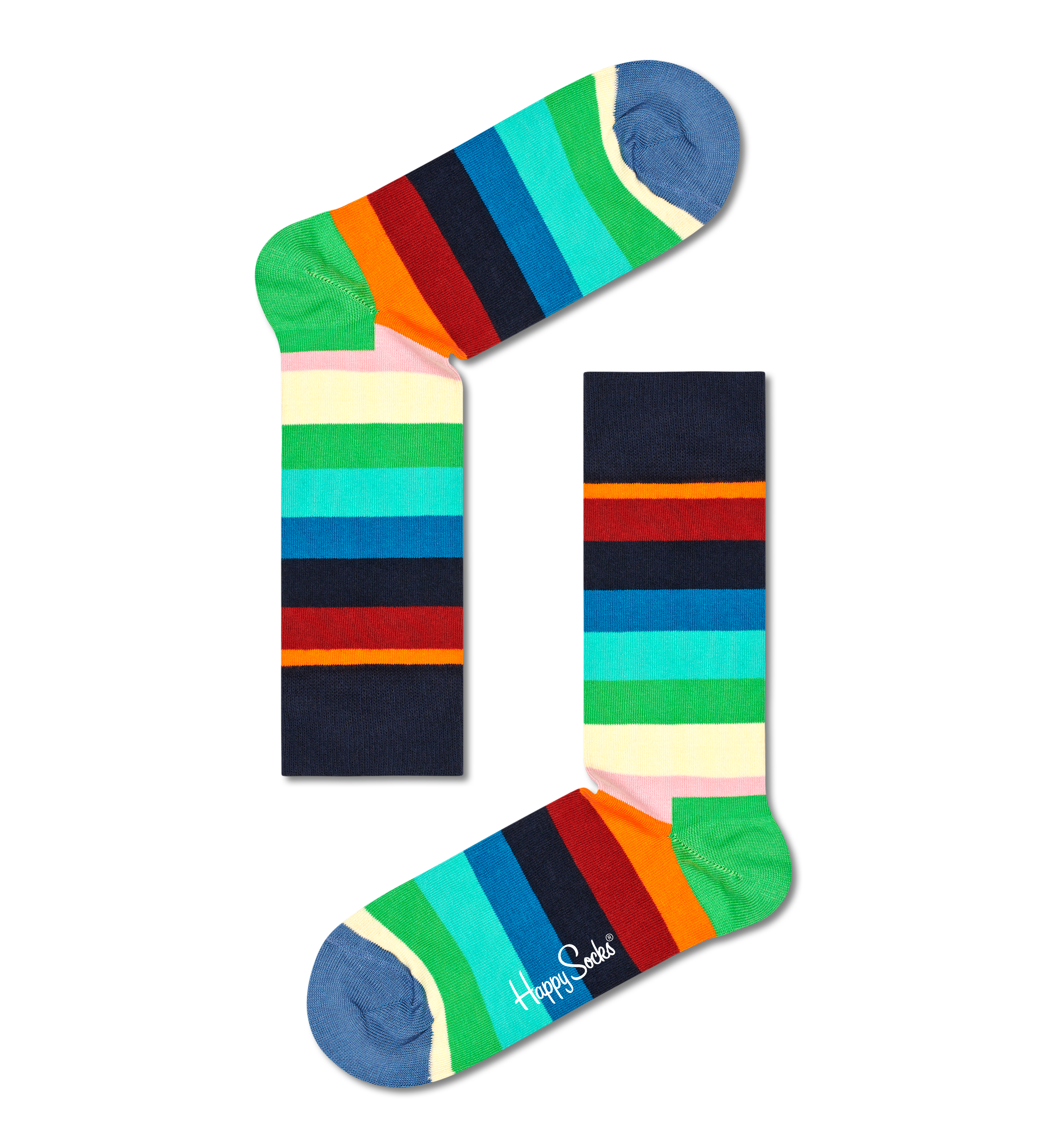 Navy Stripe Crew Sock | Happy Socks