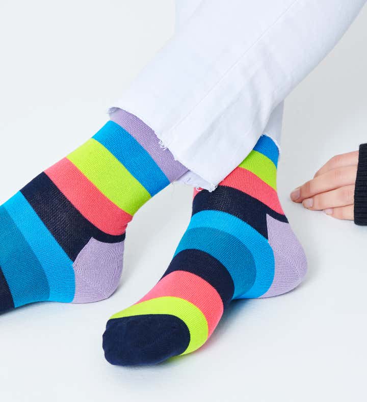 Blue Sock: Stripe | Happy Socks US