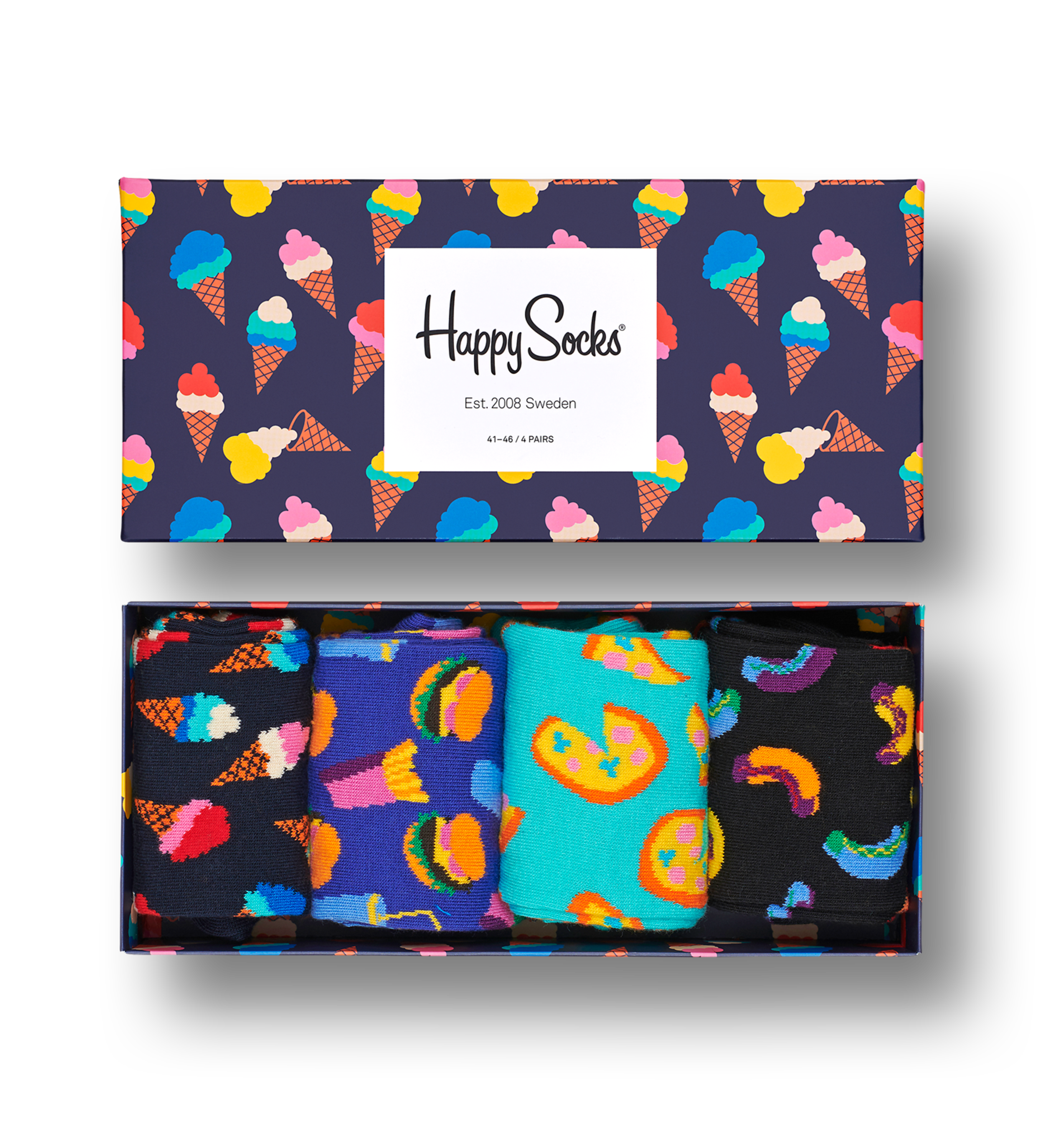 Gift idea: Colorful Ice Cream Gift Box | Happy Socks