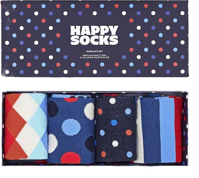 4-Pack Multi Dots Socks Gift Set
