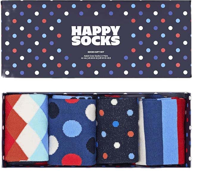 4-Pack Multi Dots Socks Gift Set