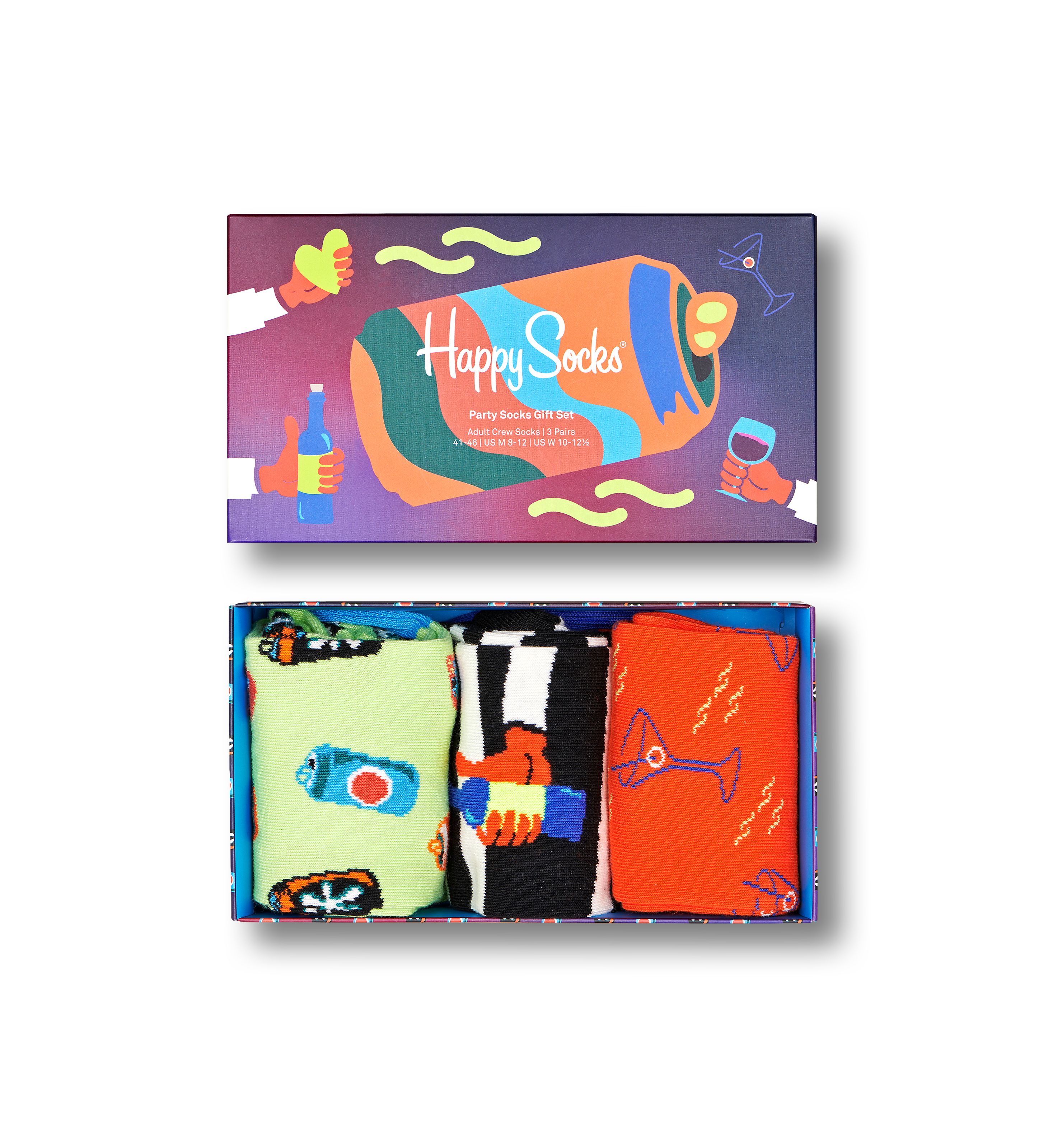 Party Gift Set 3-Pack | Happy Socks