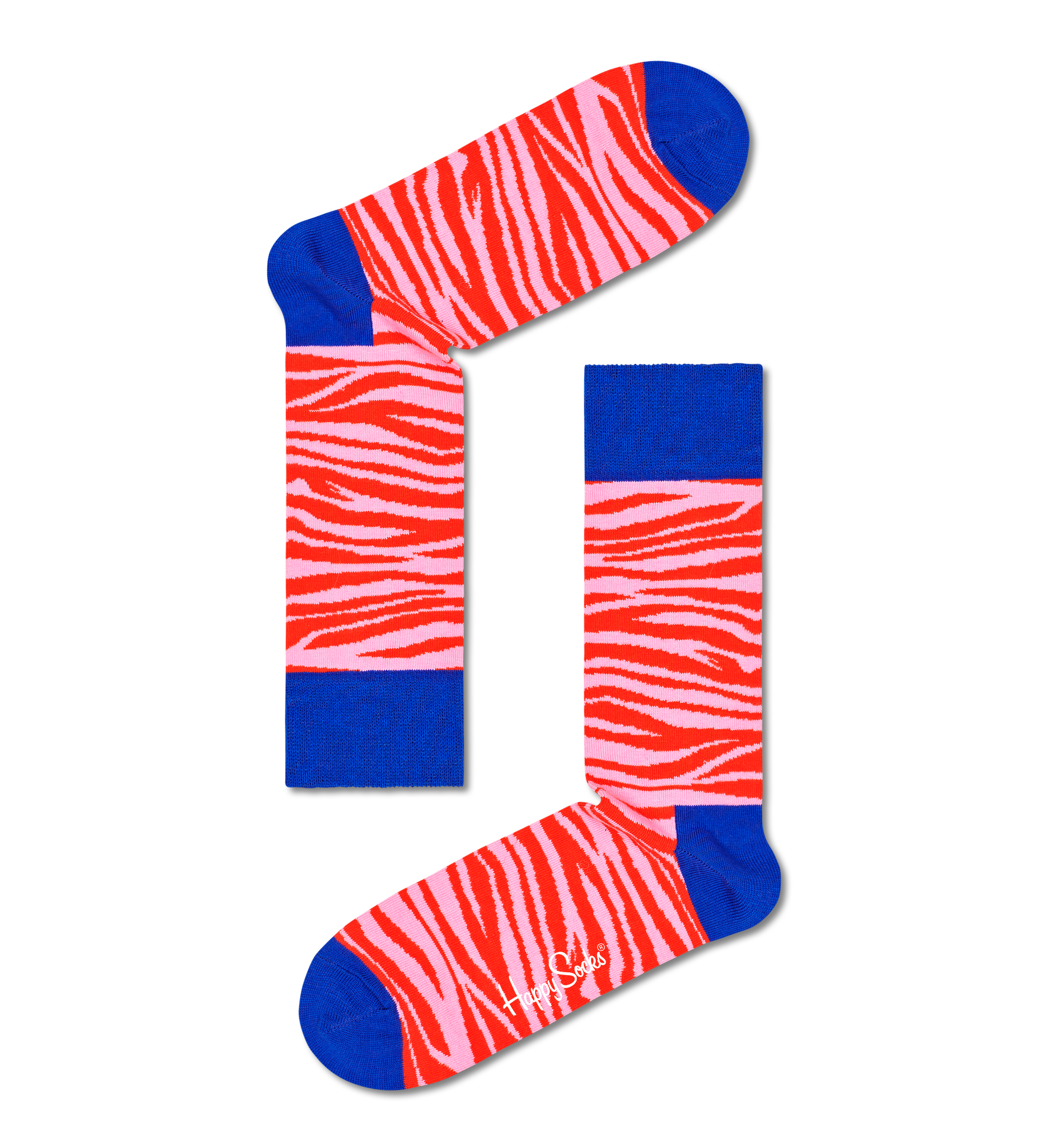 Pink The Tigers Come Roaring Back Crew Sock | Happy Socks