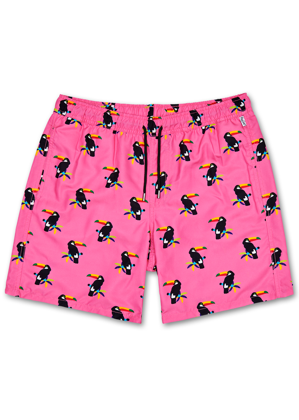 Toucan Long Swim Shorts, Pink | Happy Socks US