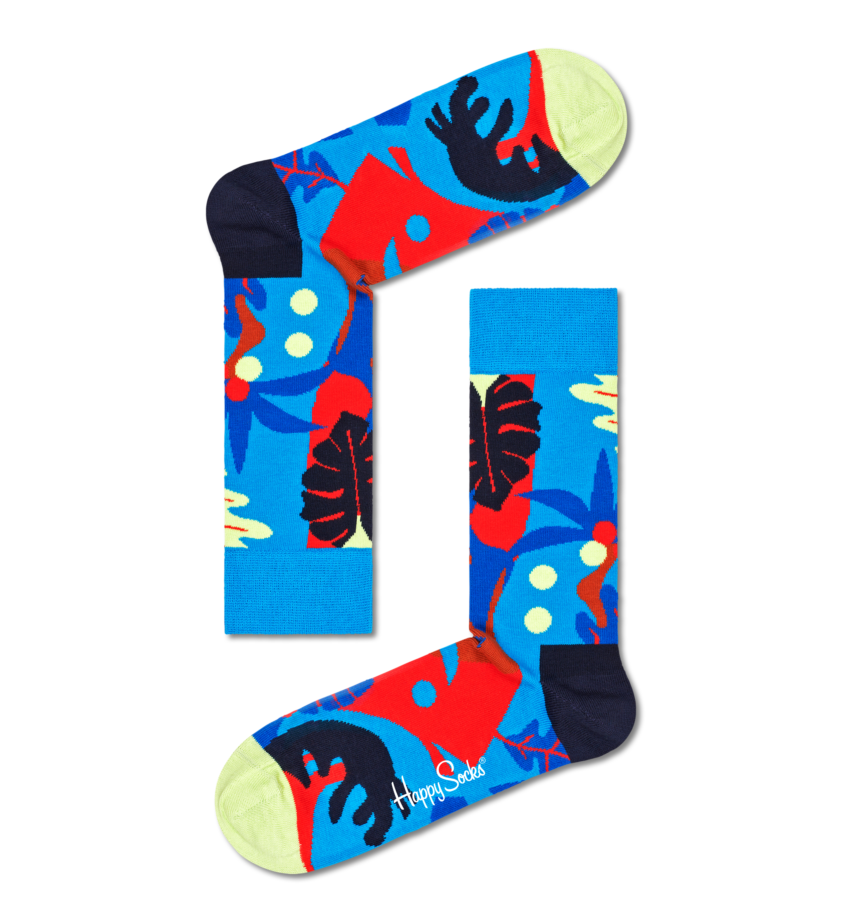 Blue Tropical Garden Sock | Happy Socks