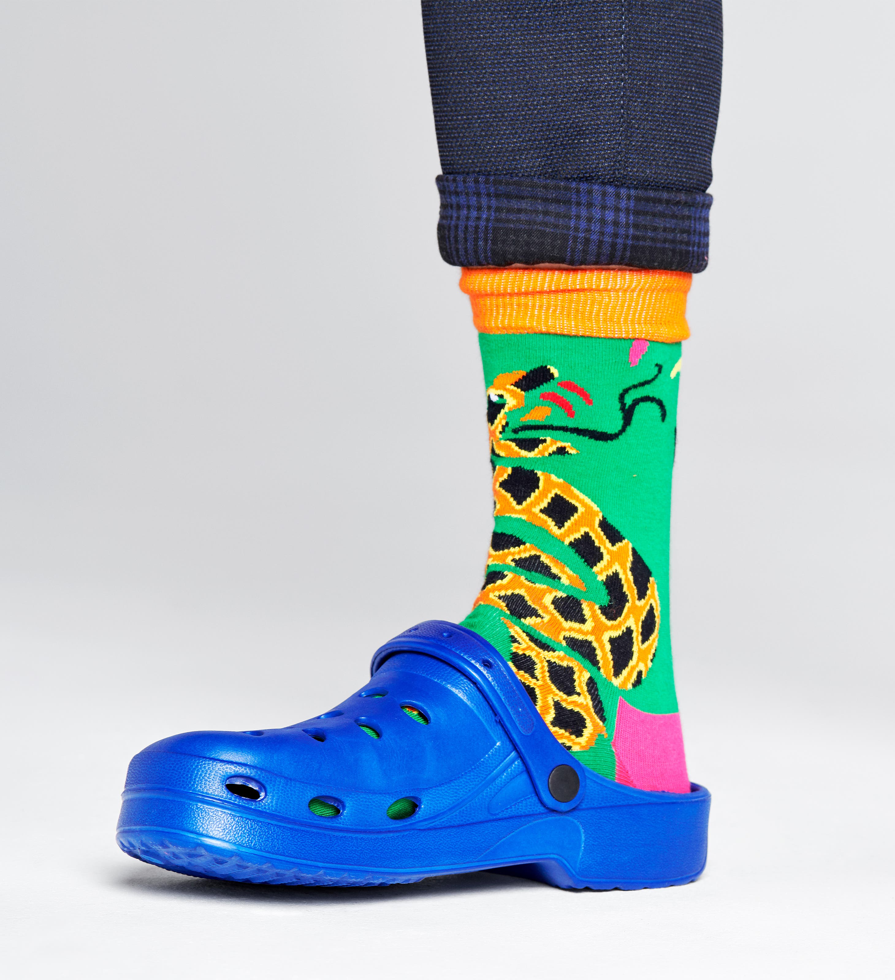 Happy Socks Tropical Snake Sock Calcetines, Multicolor (Multicolour 930),  7/10 (Talla del Fabricante: 41-46) para Hombre : : Moda