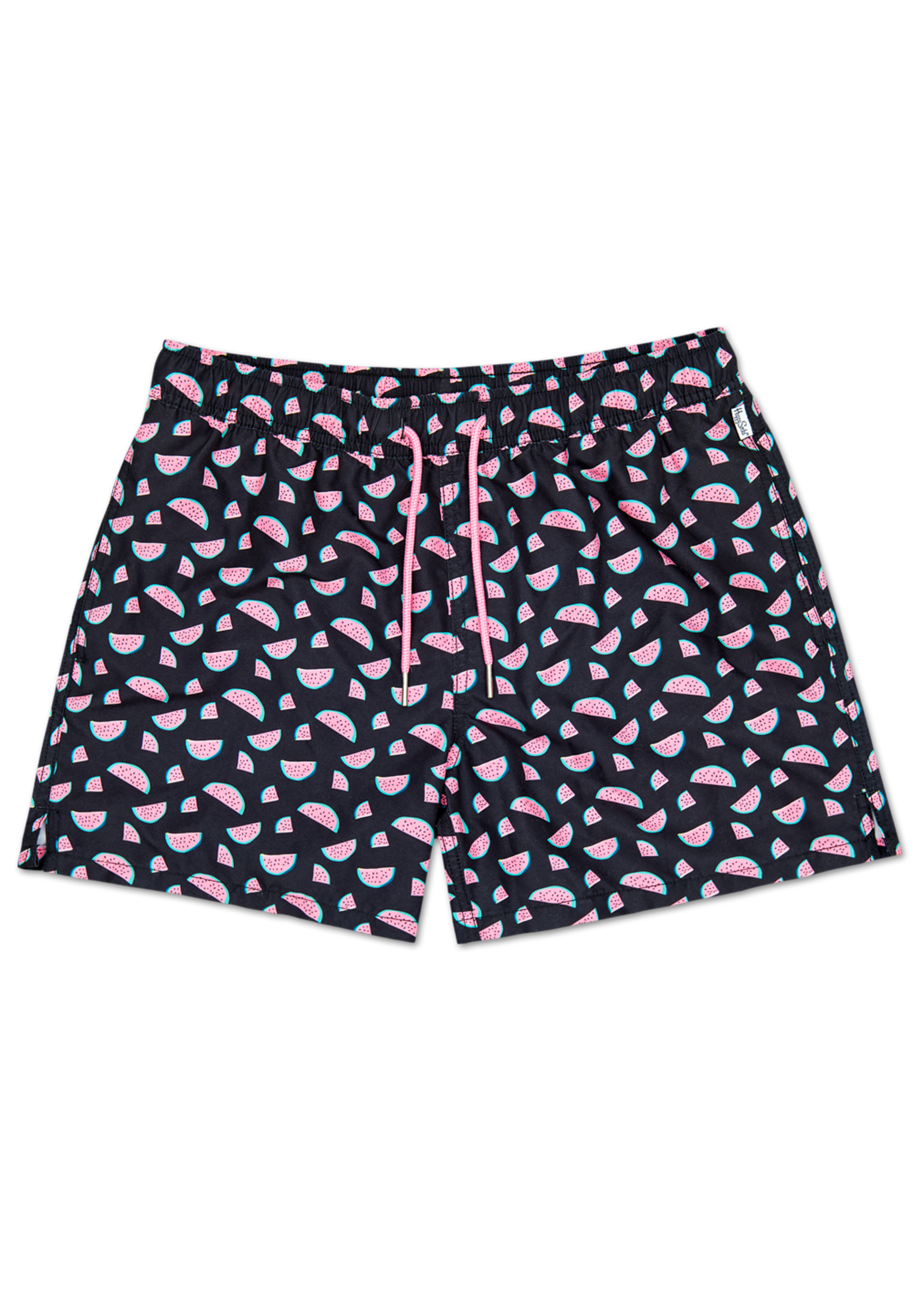 Black swim shorts for men: Watermelon | Happy Socks