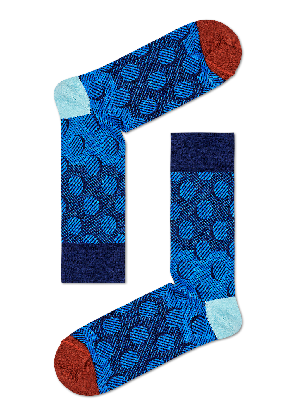 Big Dot Suit Sock, Blue Dressed Happy Socks US