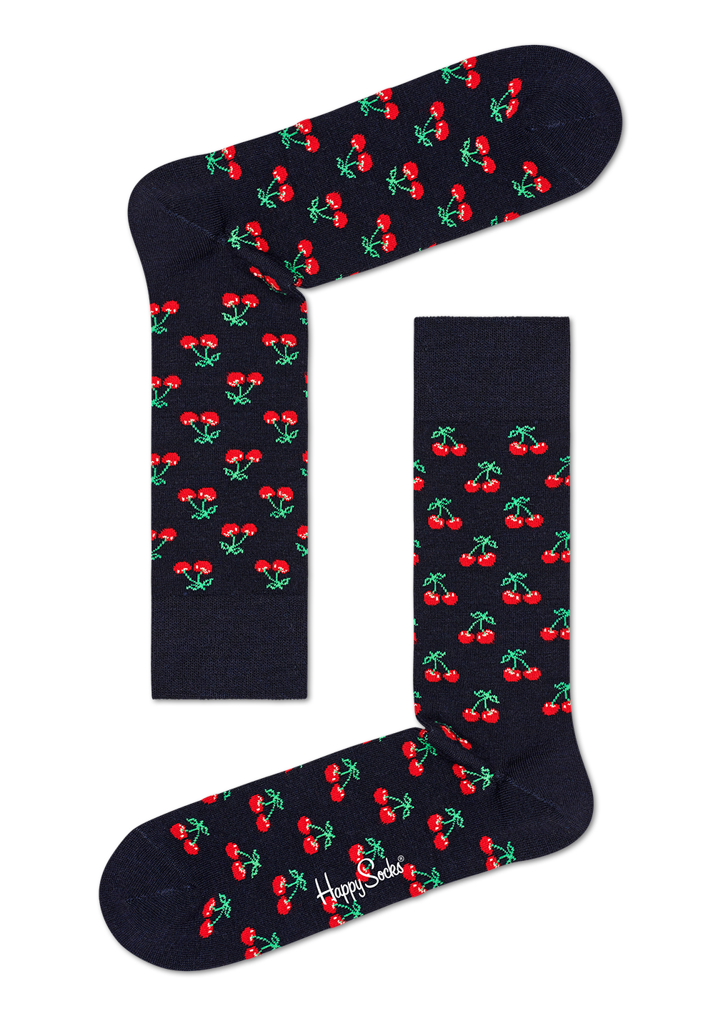 Black Wool Sock: Cherry | Happy Socks