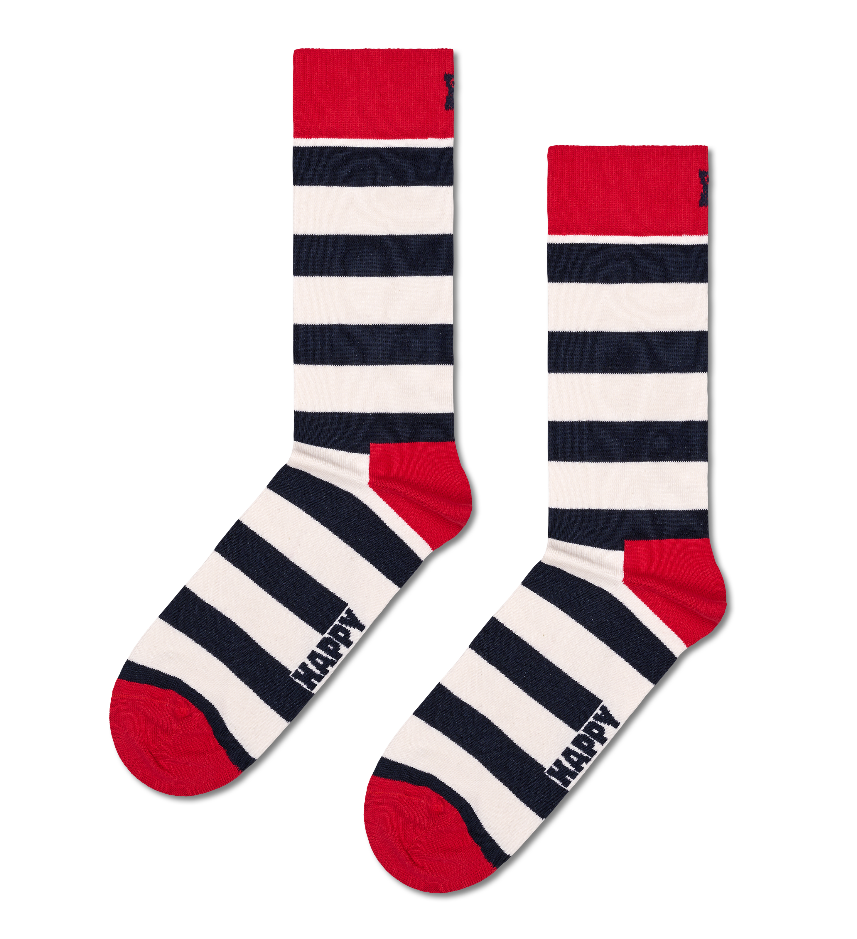 Set Gift Socks Crew Socks Classic US | Navy Happy 4-Pack