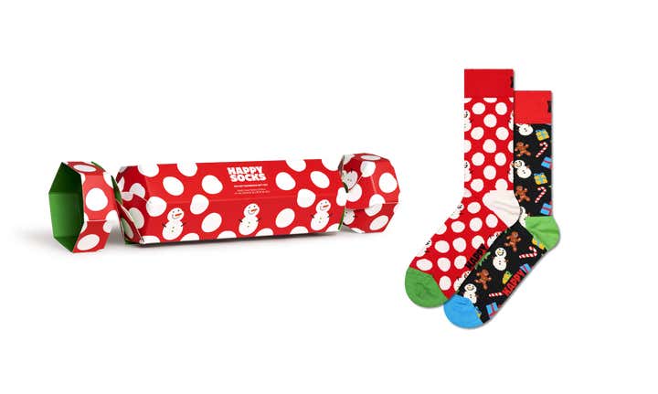 2-Pack Big Dot Snowman Socks Gift Set