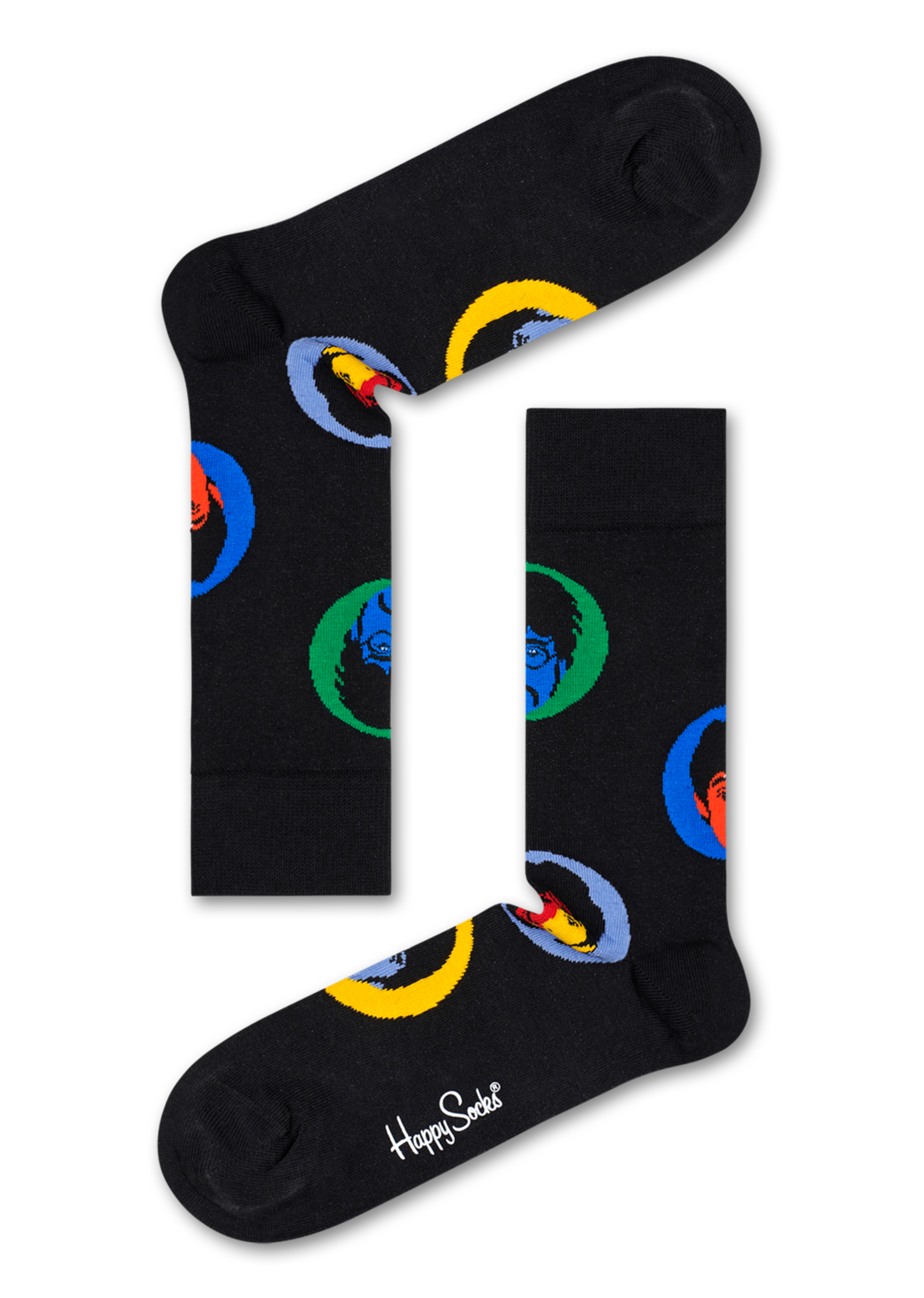 Navy 24-Pack The Beatles Collector's Crew Socks Gift Set | Happy