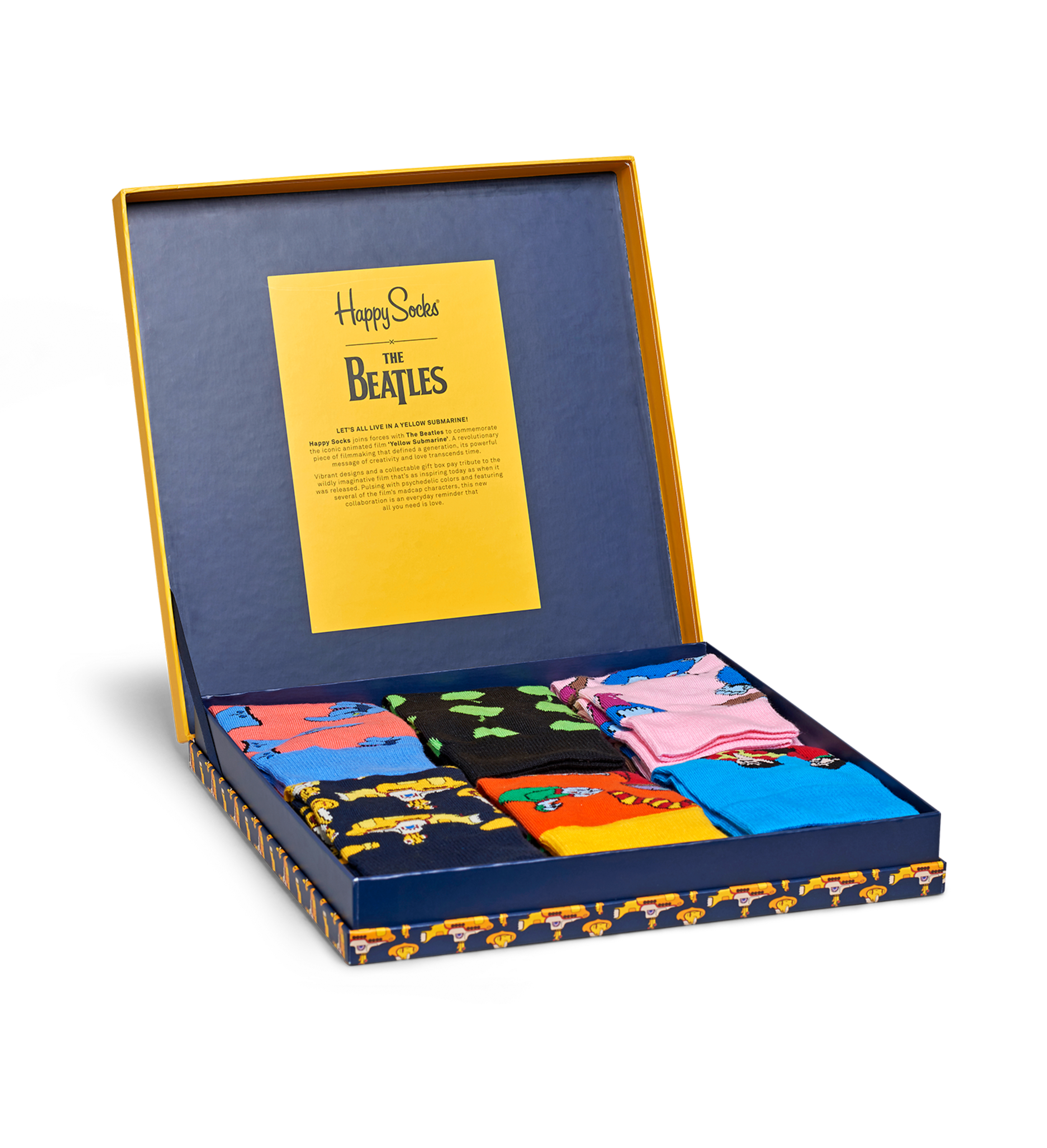 The Beatles Socks LP Collectors Box Set 6-pack | Happy Socks