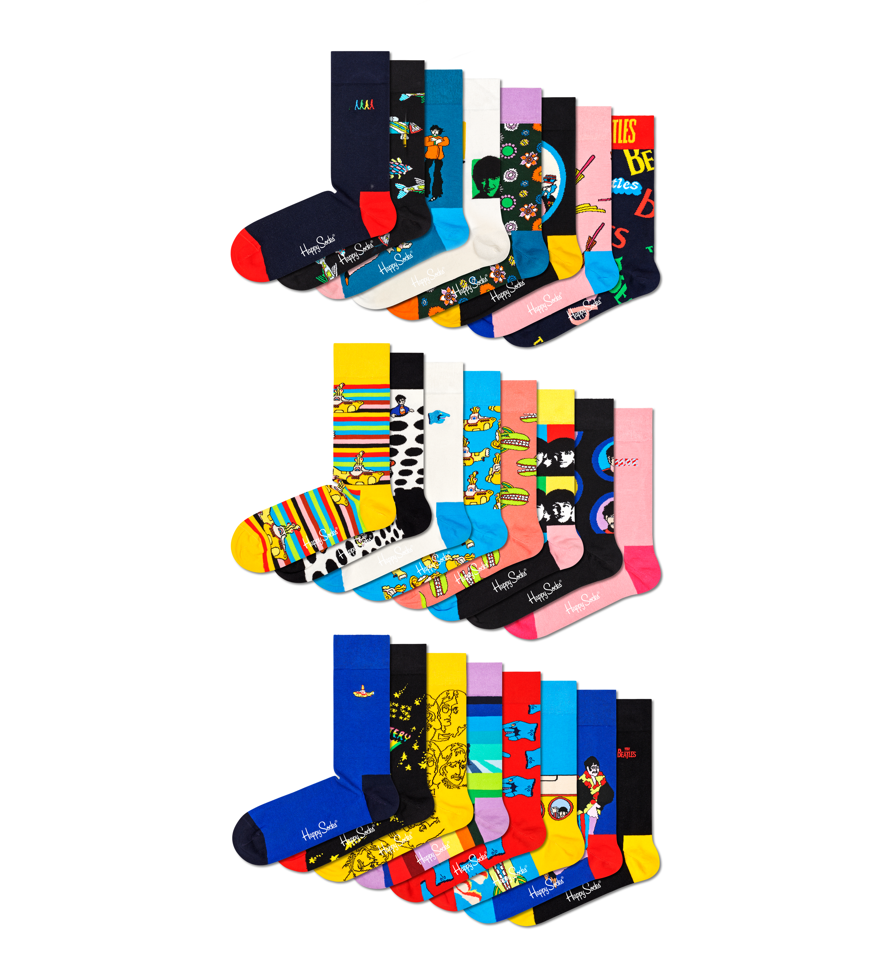 The Beatles x Happy Socks Collector's 24-Pack Gift Set – The Beatles  Official Store