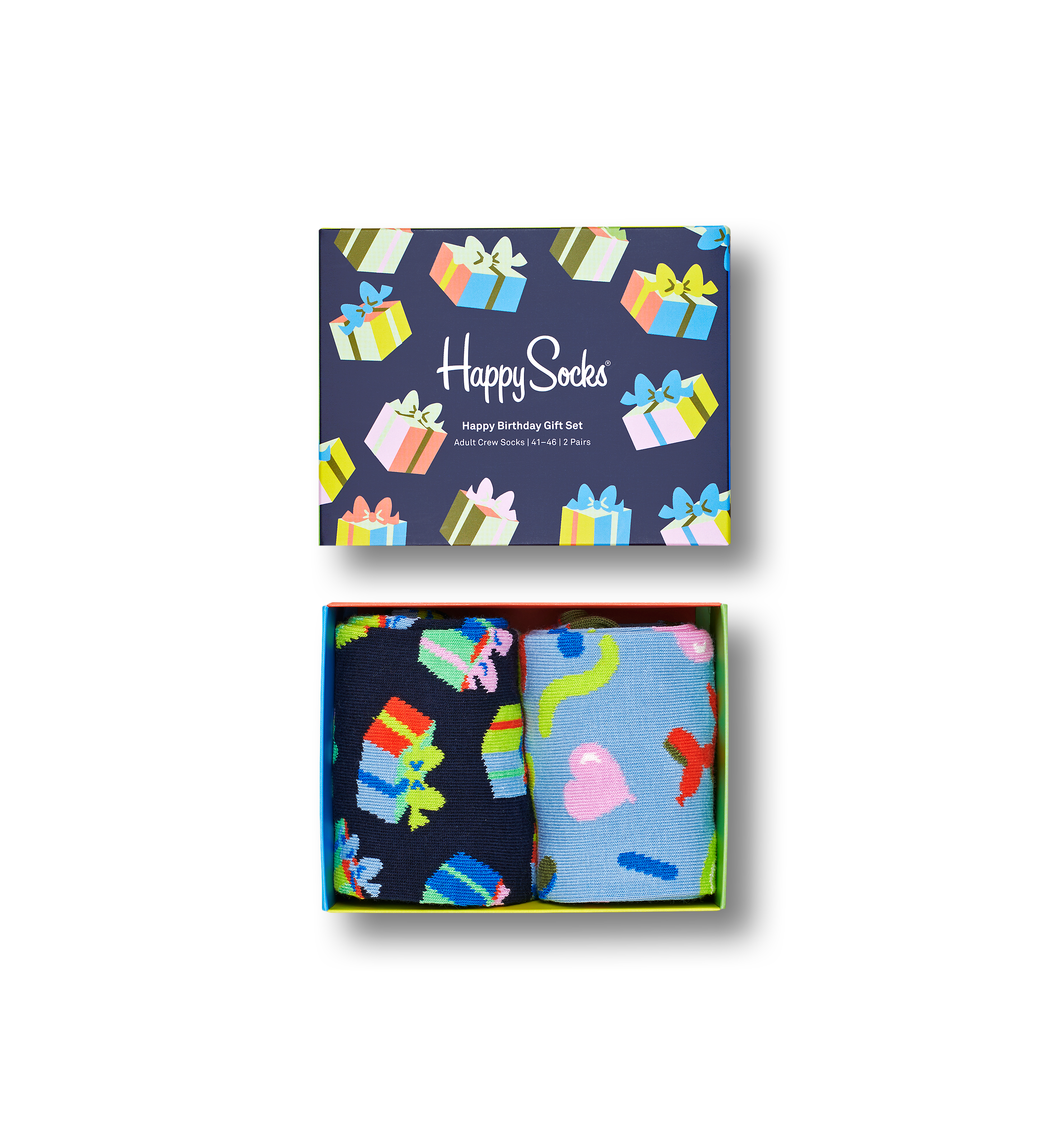 Happy Birthday Socks Gift Set 2pc | Happy Socks