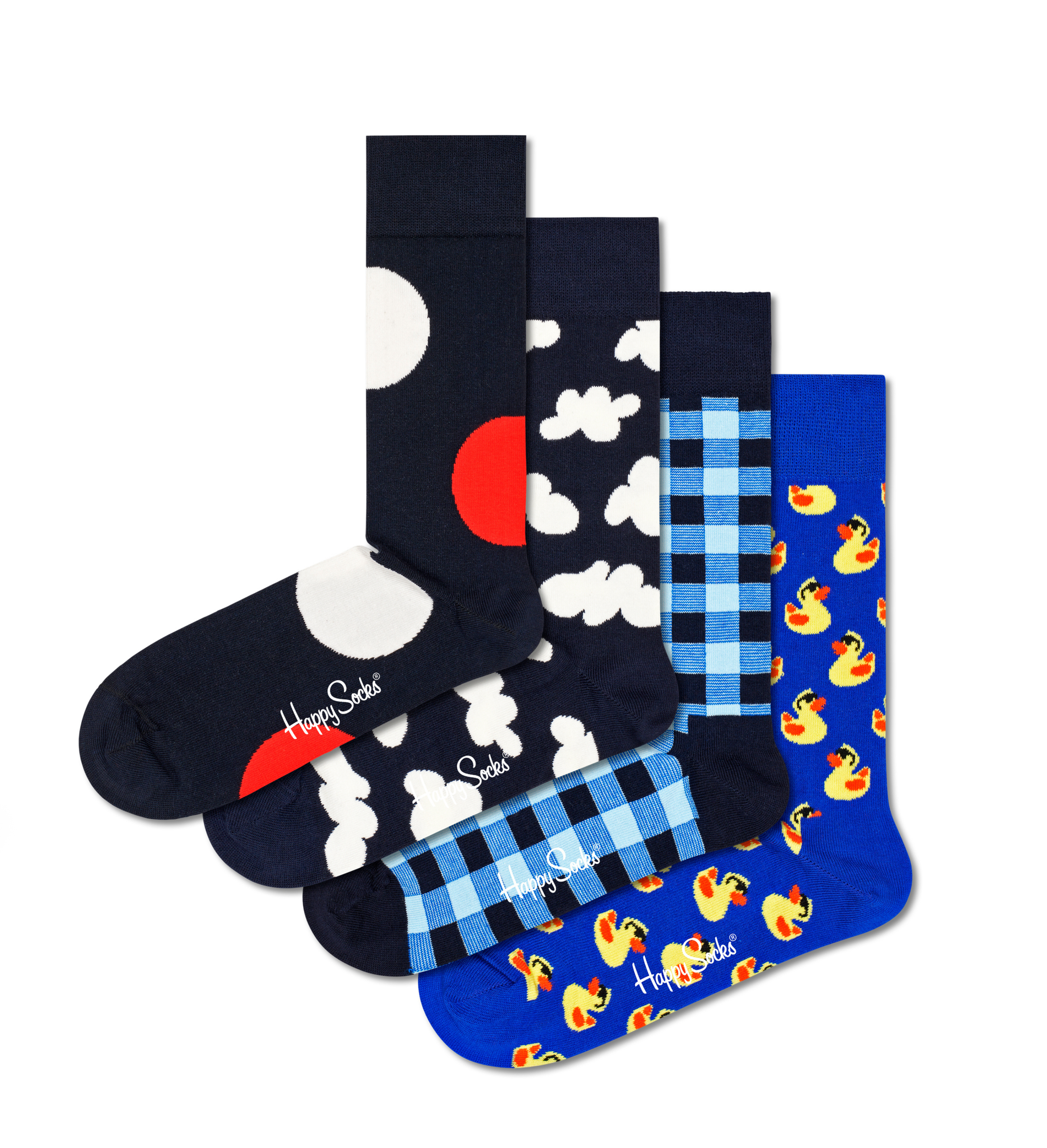 Crew My Set Happy Blues | Favorite 4-Pack Gift US Socks