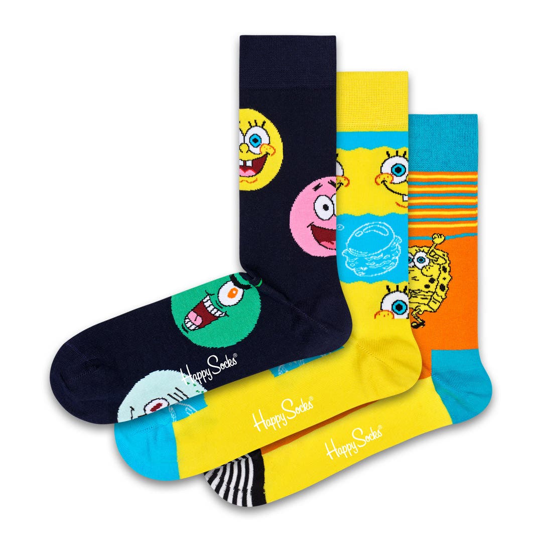 Sponge Bob 3-Pack Gift Set | Happy Socks US