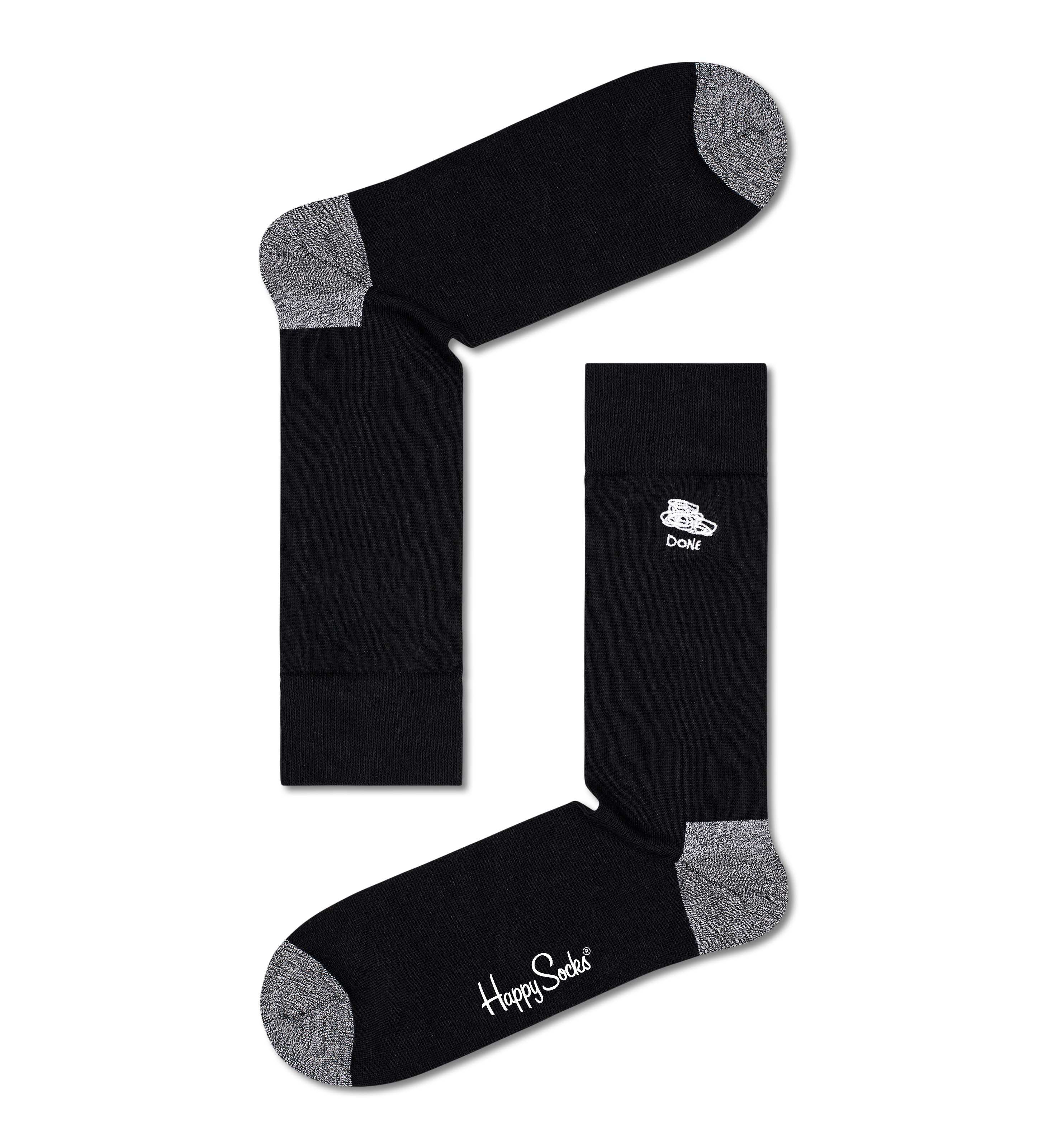 Black And White Happy | Gift Socks 4pc Socks Set US