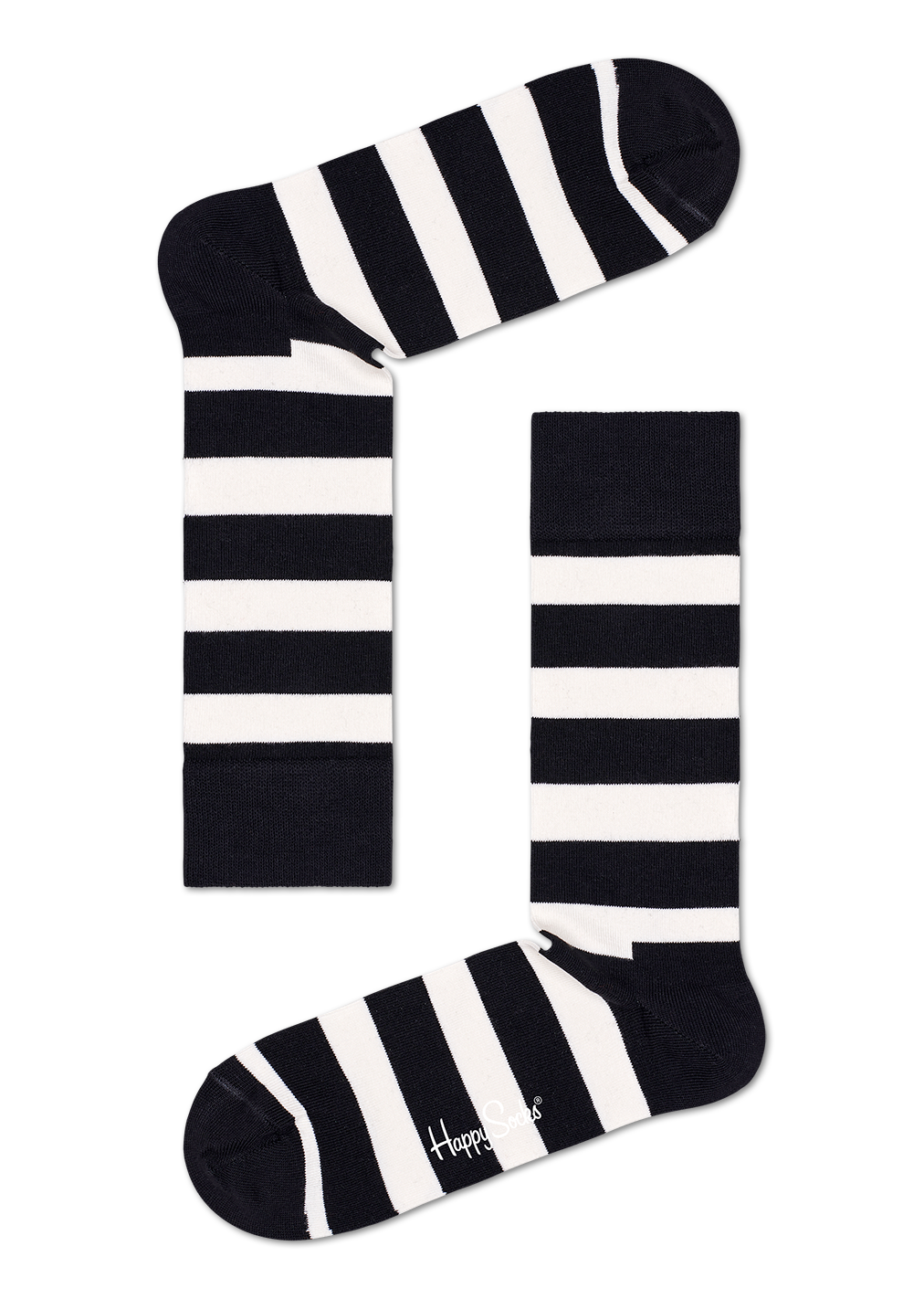 Black 4-Pack Socks & Crew Gift Socks | Balck White Set Classic US Happy