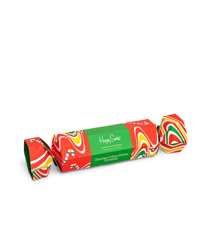 2-Pack Psychedelic Candy Cane Socks Gift Set