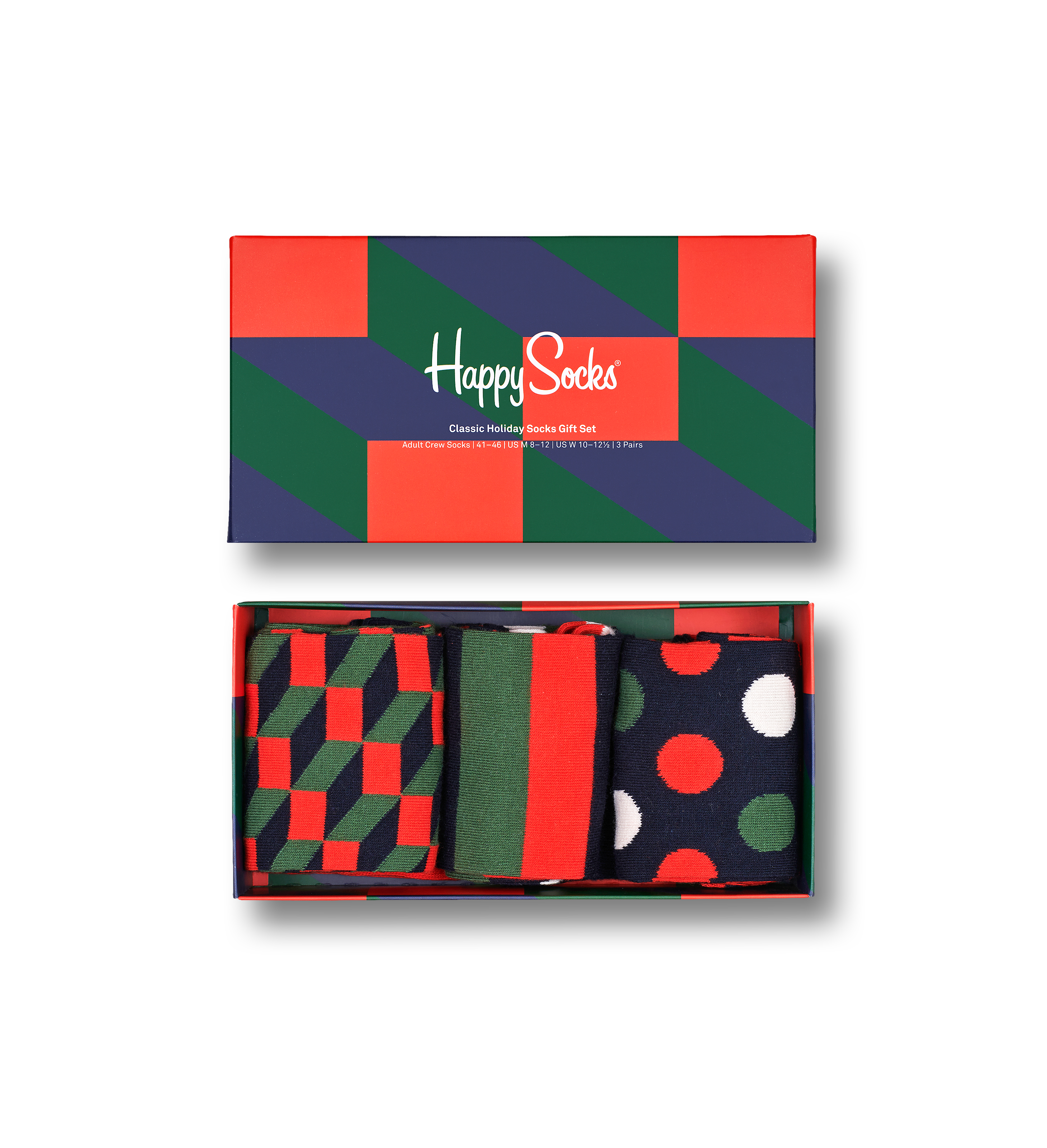 Classic Holiday Socks Gift Set 3pc | Happy Socks