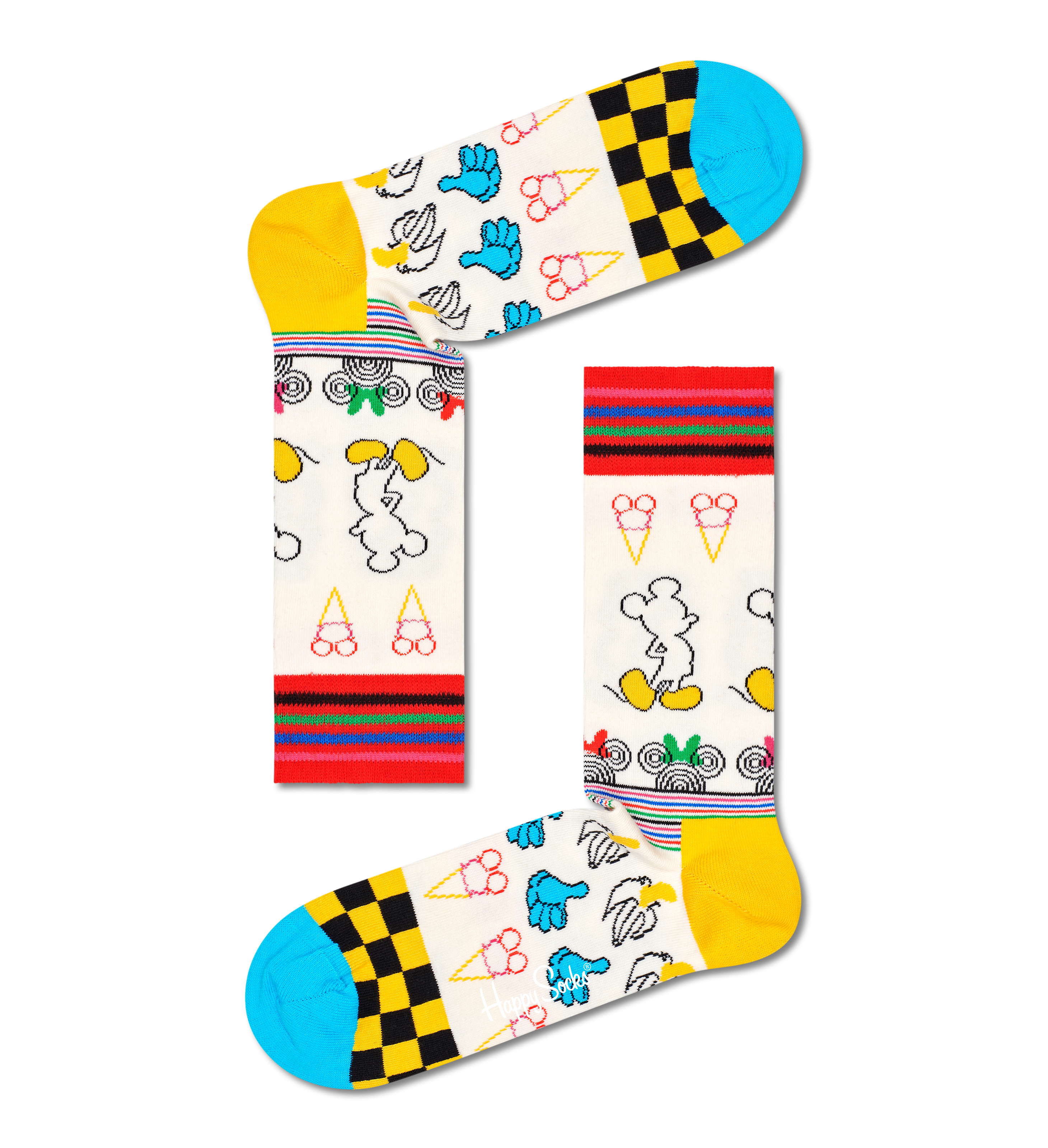 Pacco da 4 Visita lo Store di Happy SocksHappy Socks Disney Gift Set Calzini Unisex-Adulto 