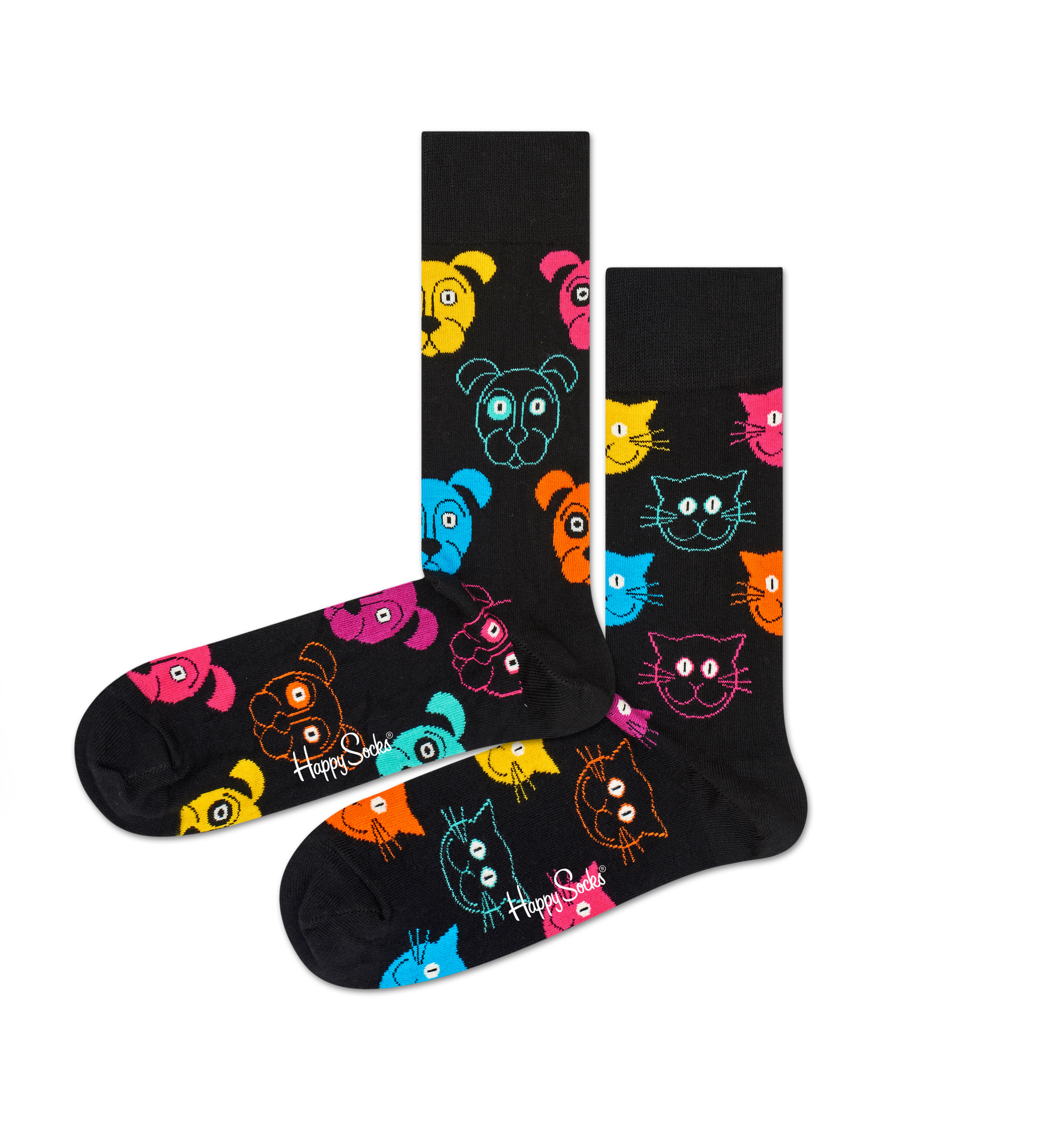 US Box Socks | Happy Dog Vs Gift Cat Socks