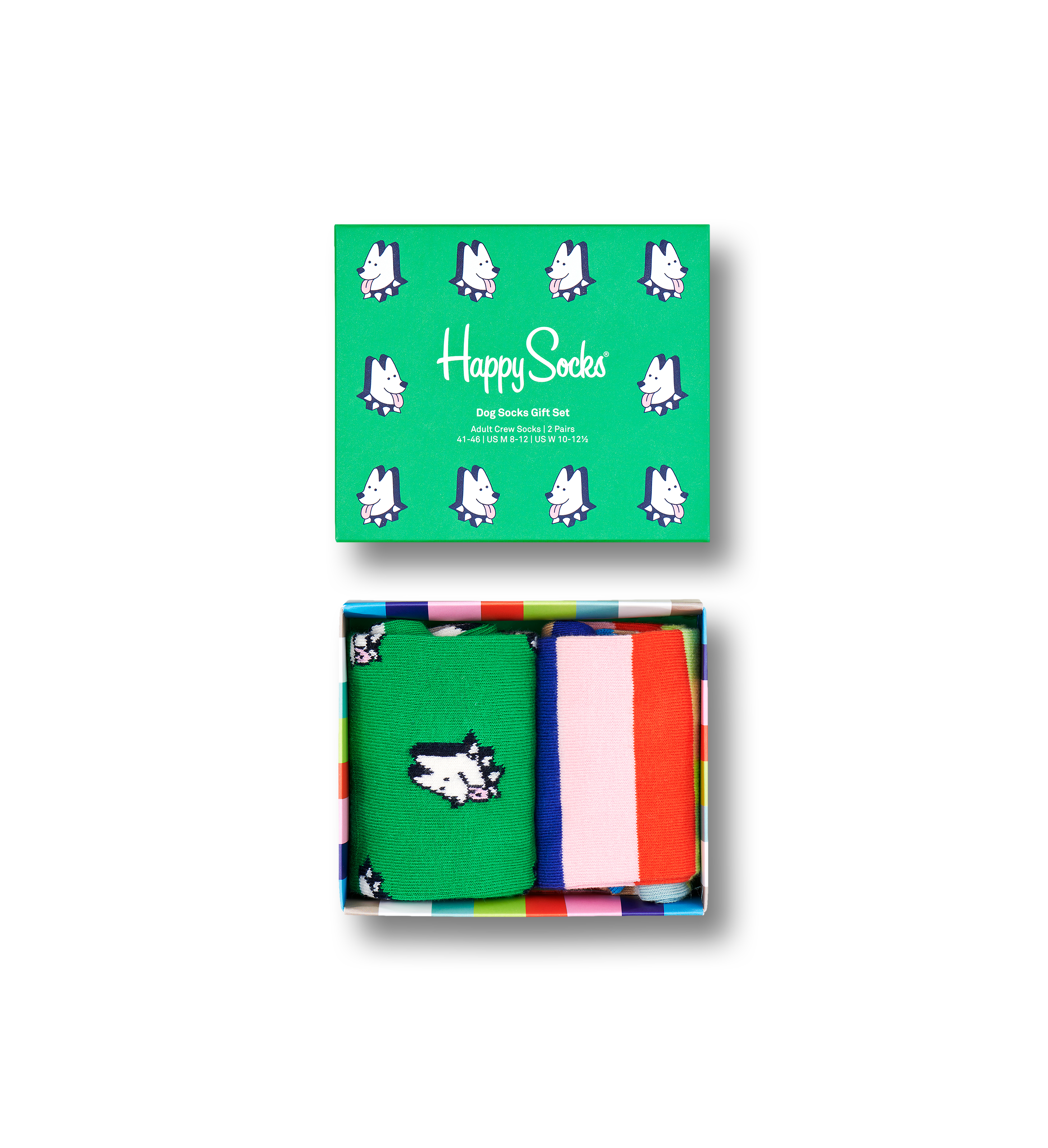 Green Dog 2-Pack Socks Gift Set | Happy Socks