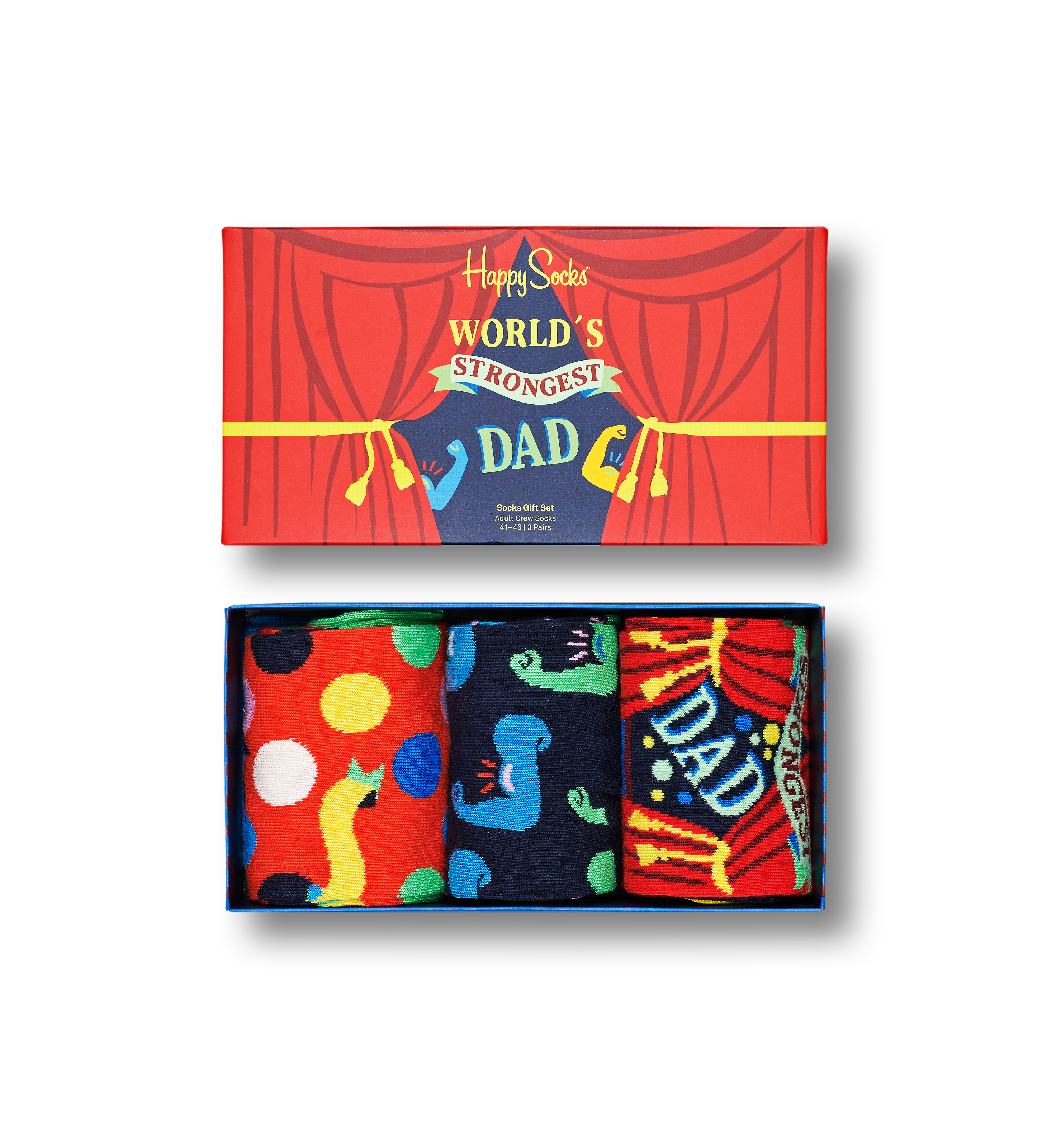Father’s Day Socks Gift Set 3pc | Happy Socks