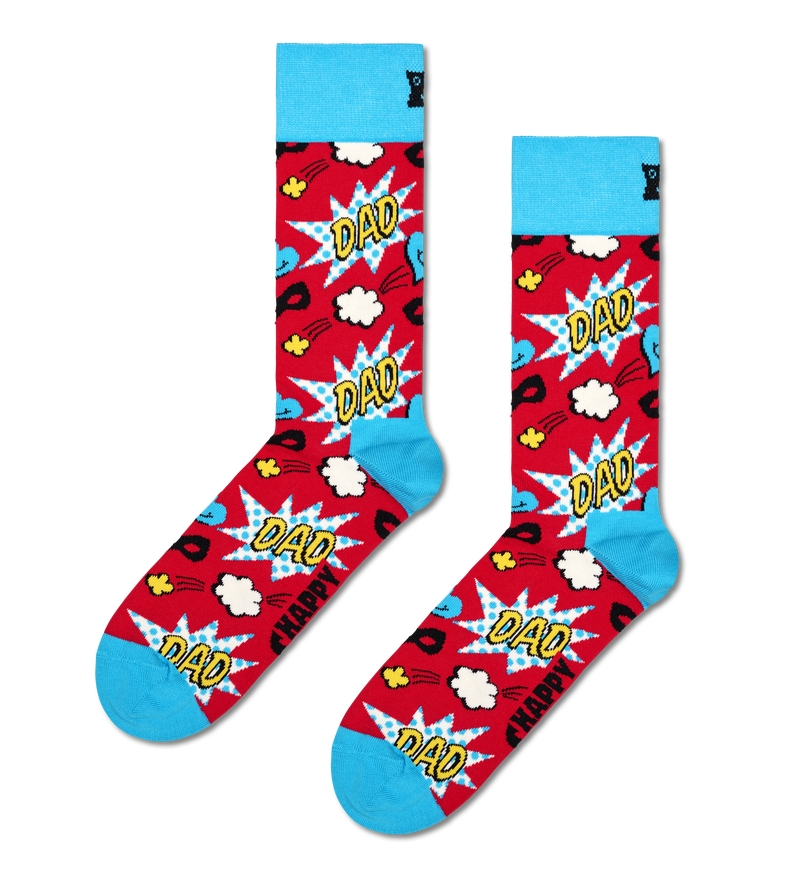 Unique Father's Day Gifts - Fun 3-Pack Super Dad Socks