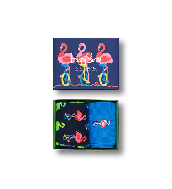 2-Pack Flamingo Socks Gift Set