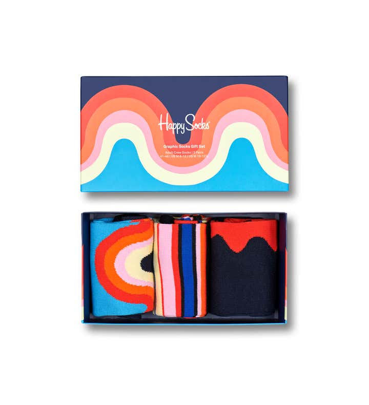 3-Pack Graphic Socks Gift Set