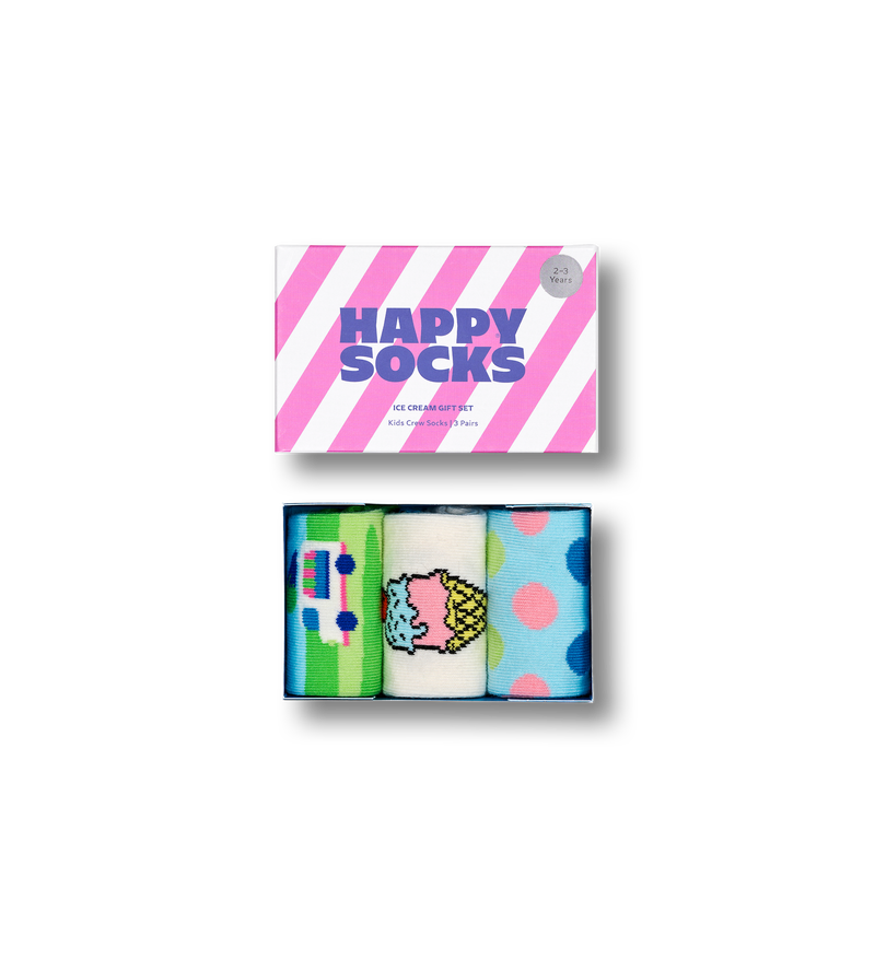 Kids Ice Cream Socks Gift Set | Fun Food Socks for Kids
