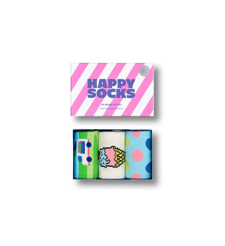 Kids 3-Pack Ice Cream Socks Gift Set