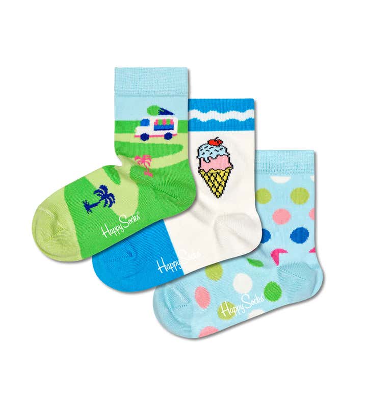 Kids 3-Pack Ice Cream Socks Gift Set